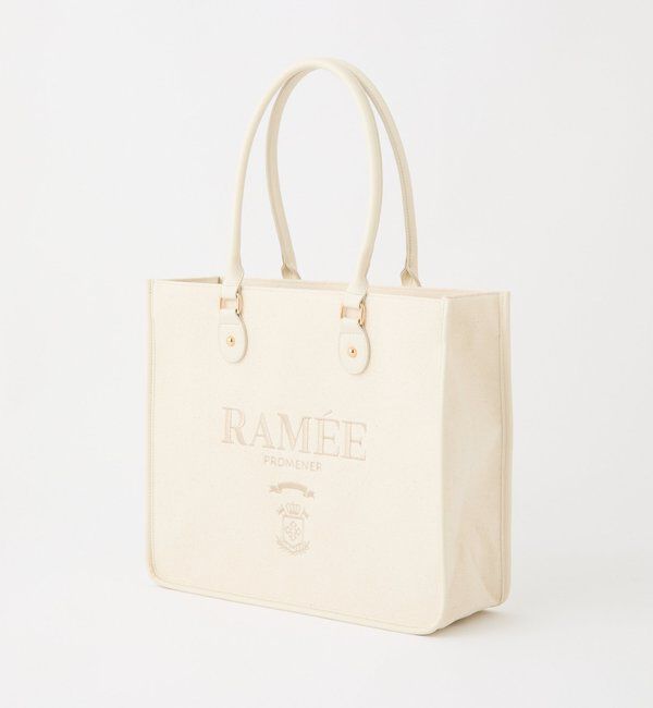  「【WEB限定リバイバル】刺しゅう入りトリミングトートバック」|ショルダー・メッセンジャー|オフホワイト