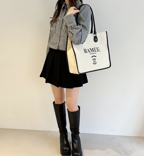  「【WEB限定リバイバル】刺しゅう入りトリミングトートバック」|ショルダー・メッセンジャー|