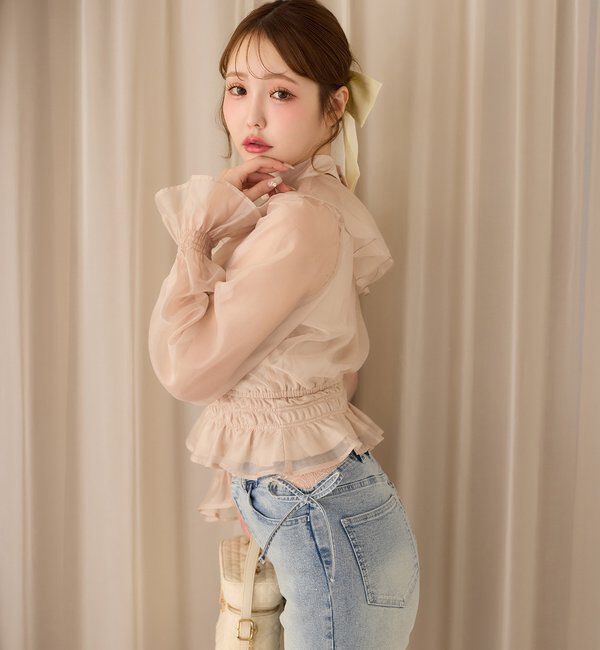  「2WAYワンショルフリルブラウス」|シャツ・ブラウス|