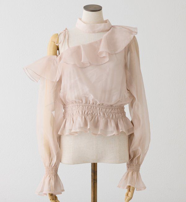  「2WAYワンショルフリルブラウス」|シャツ・ブラウス|