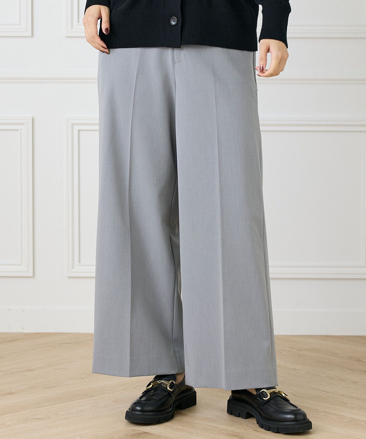 INED「セミワイドパンツ」|その他|ミディアムグ 2