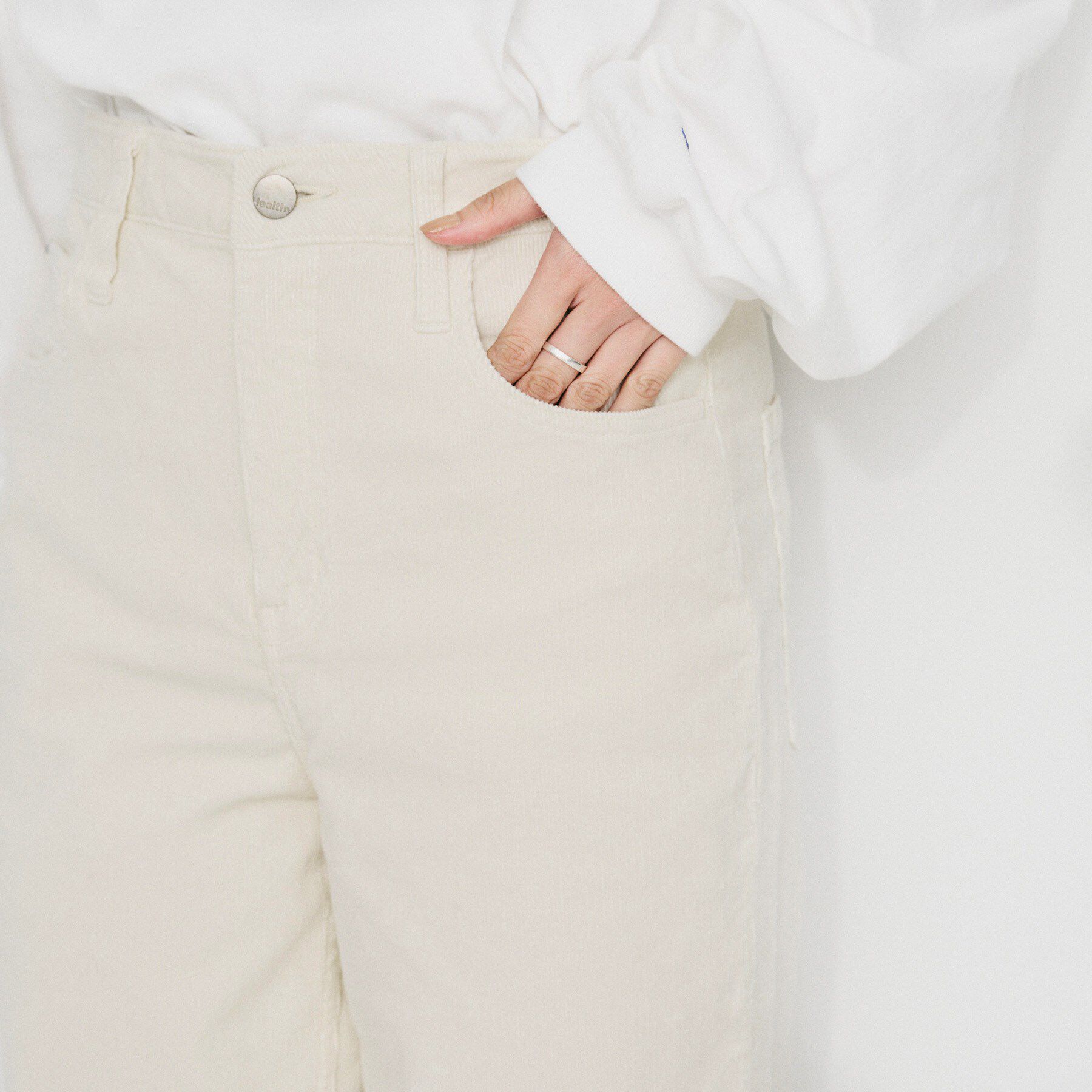 UNTITLED「【 Healthy DENIM 】Pink Pepper ワイドストレートコーディロイパンツ」|その他|