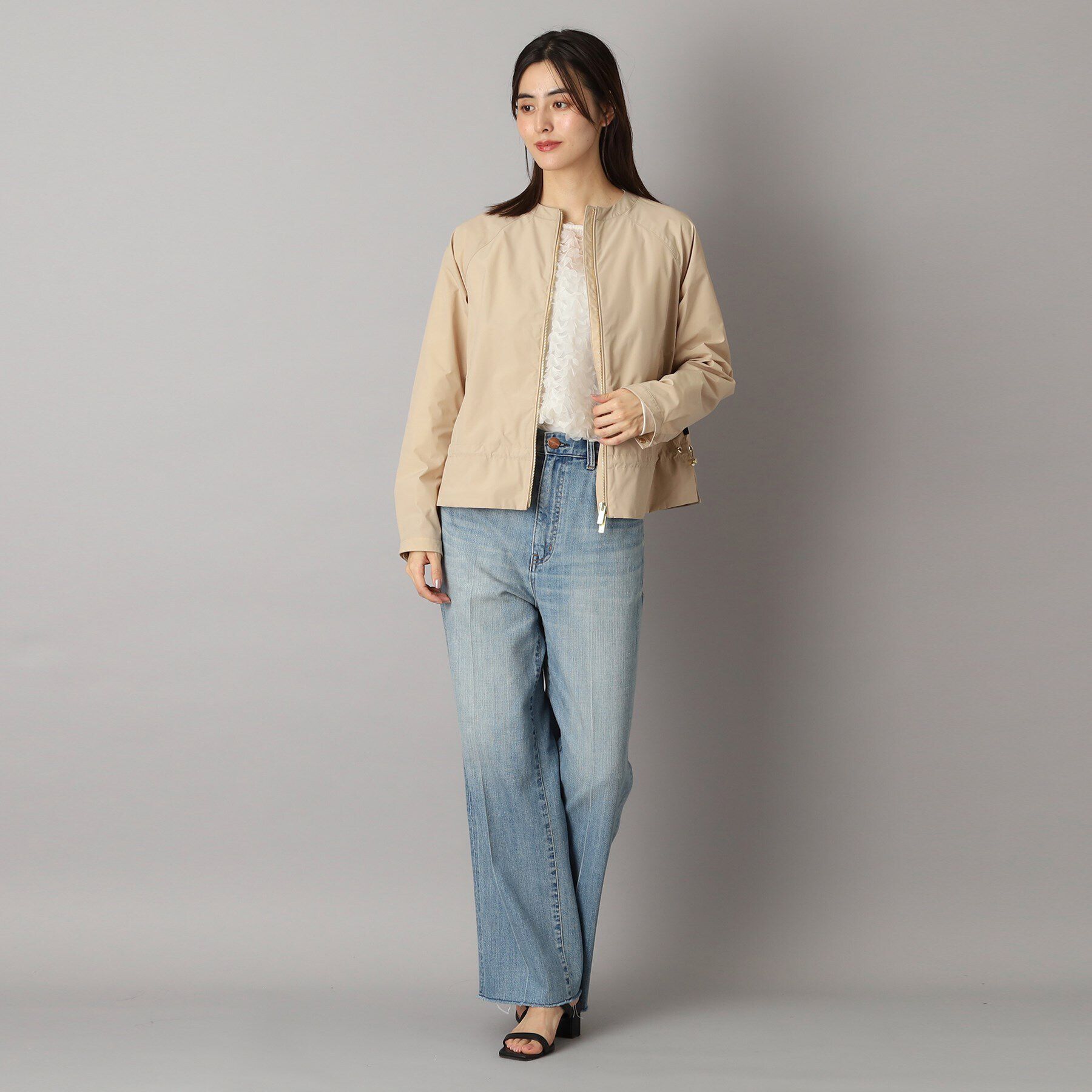 DRESSTERIOR「WOOLRICH（ウールリッチ）CITY BOMBER ノーカラージャケット」|ブルゾン・スタジャン|