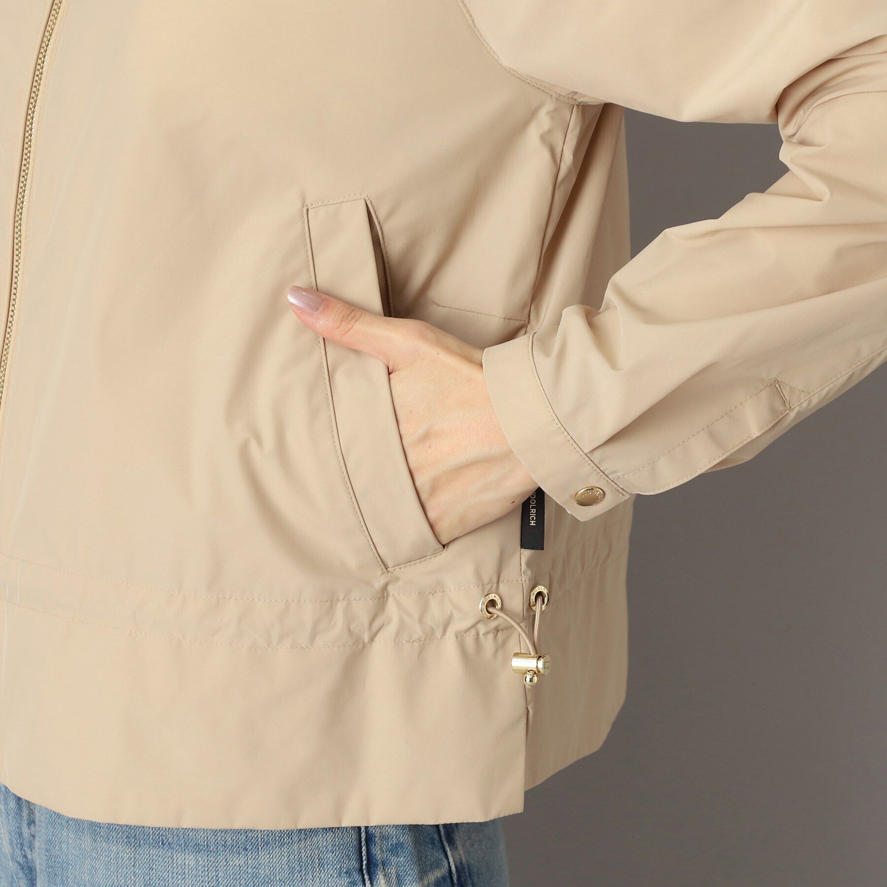 DRESSTERIOR「WOOLRICH（ウールリッチ）CITY BOMBER ノーカラージャケット」|ブルゾン・スタジャン|