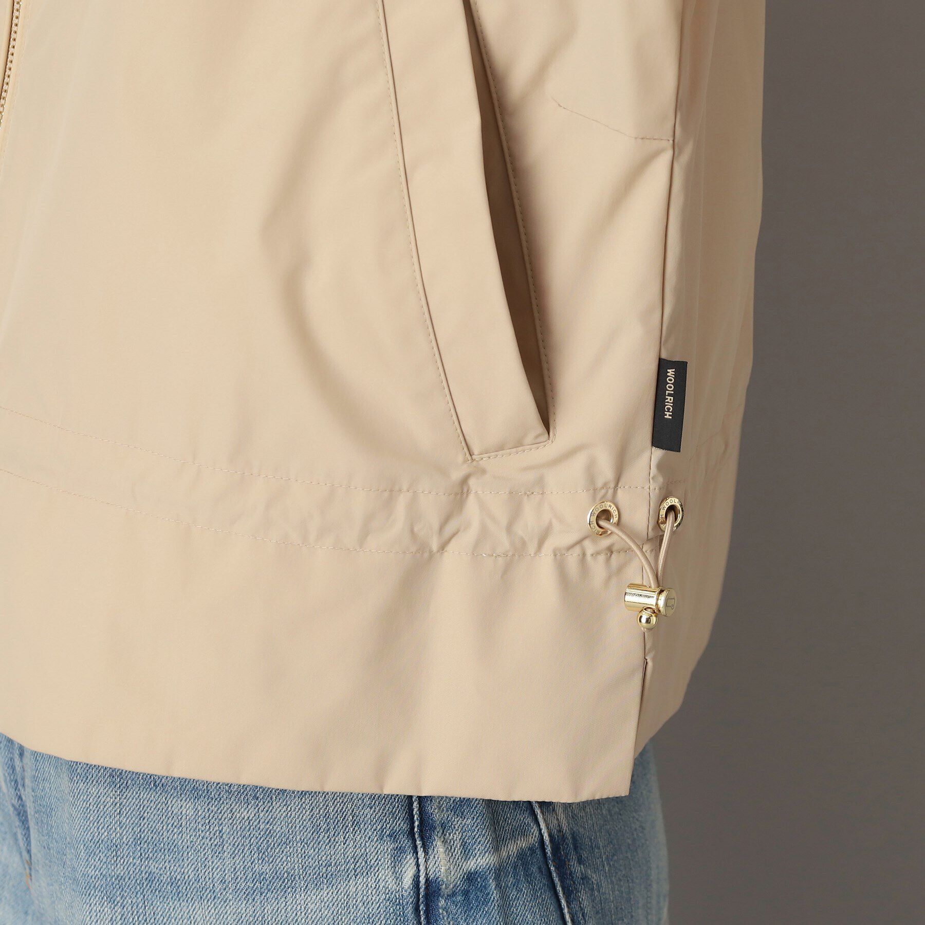 DRESSTERIOR「WOOLRICH（ウールリッチ）CITY BOMBER ノーカラージャケット」|ブルゾン・スタジャン|