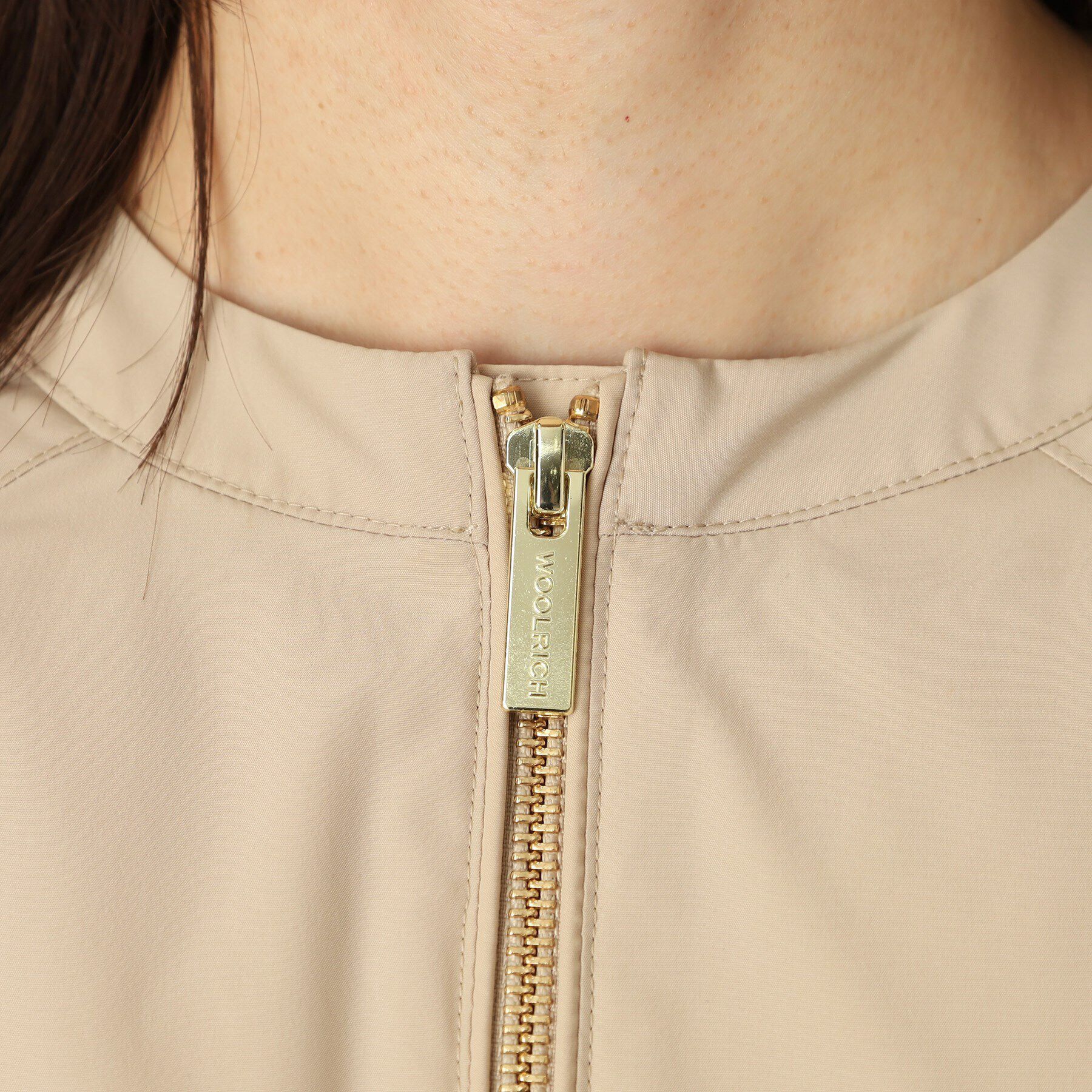 DRESSTERIOR「WOOLRICH（ウールリッチ）CITY BOMBER ノーカラージャケット」|ブルゾン・スタジャン|