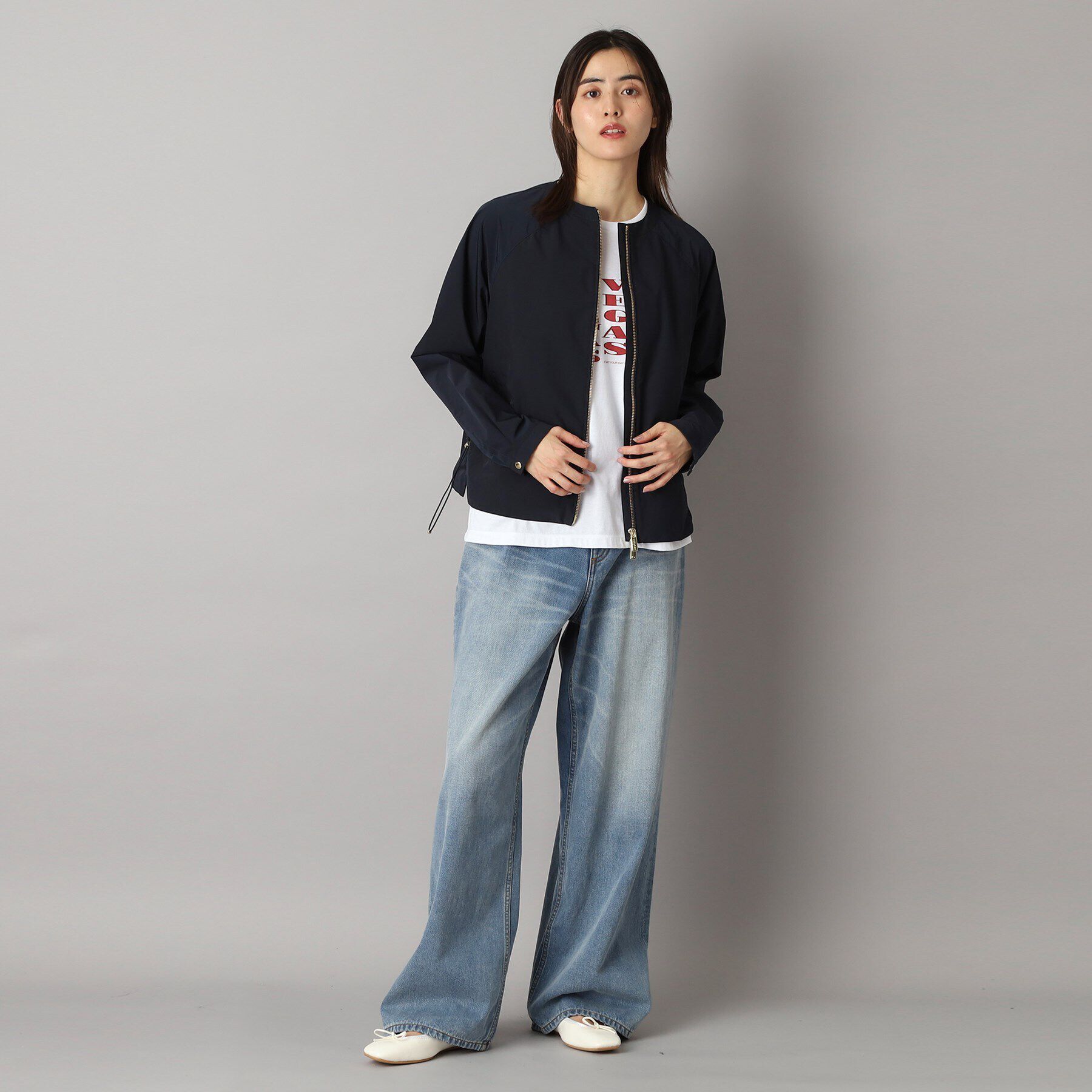 DRESSTERIOR「WOOLRICH（ウールリッチ）CITY BOMBER ノーカラージャケット」|ブルゾン・スタジャン|