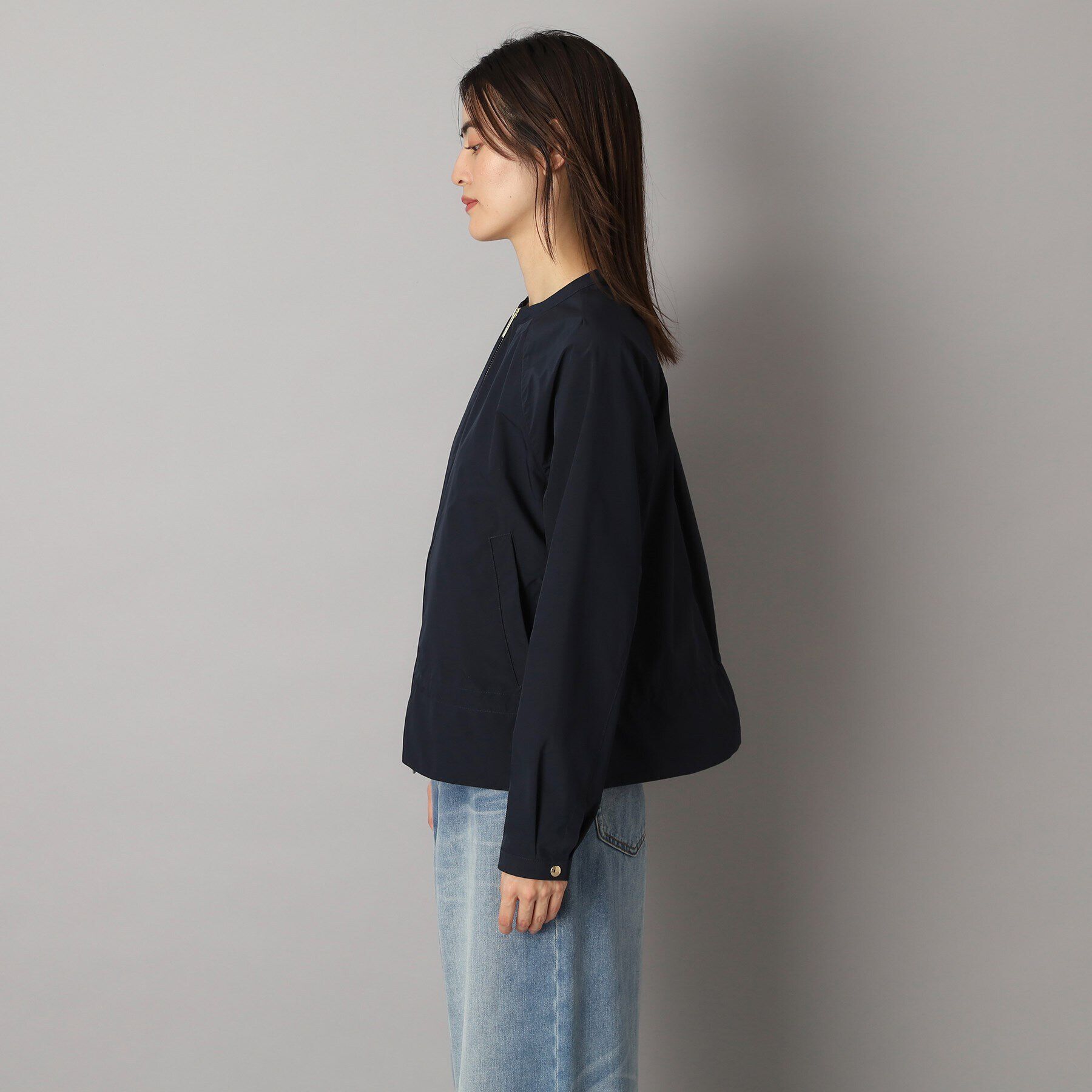 DRESSTERIOR「WOOLRICH（ウールリッチ）CITY BOMBER ノーカラージャケット」|ブルゾン・スタジャン|