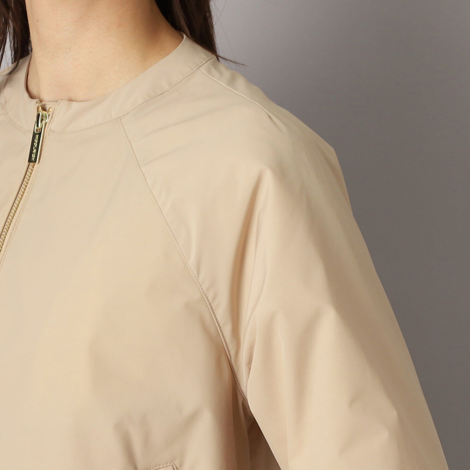 DRESSTERIOR「WOOLRICH（ウールリッチ）CITY BOMBER ノーカラージャケット」|ブルゾン・スタジャン|