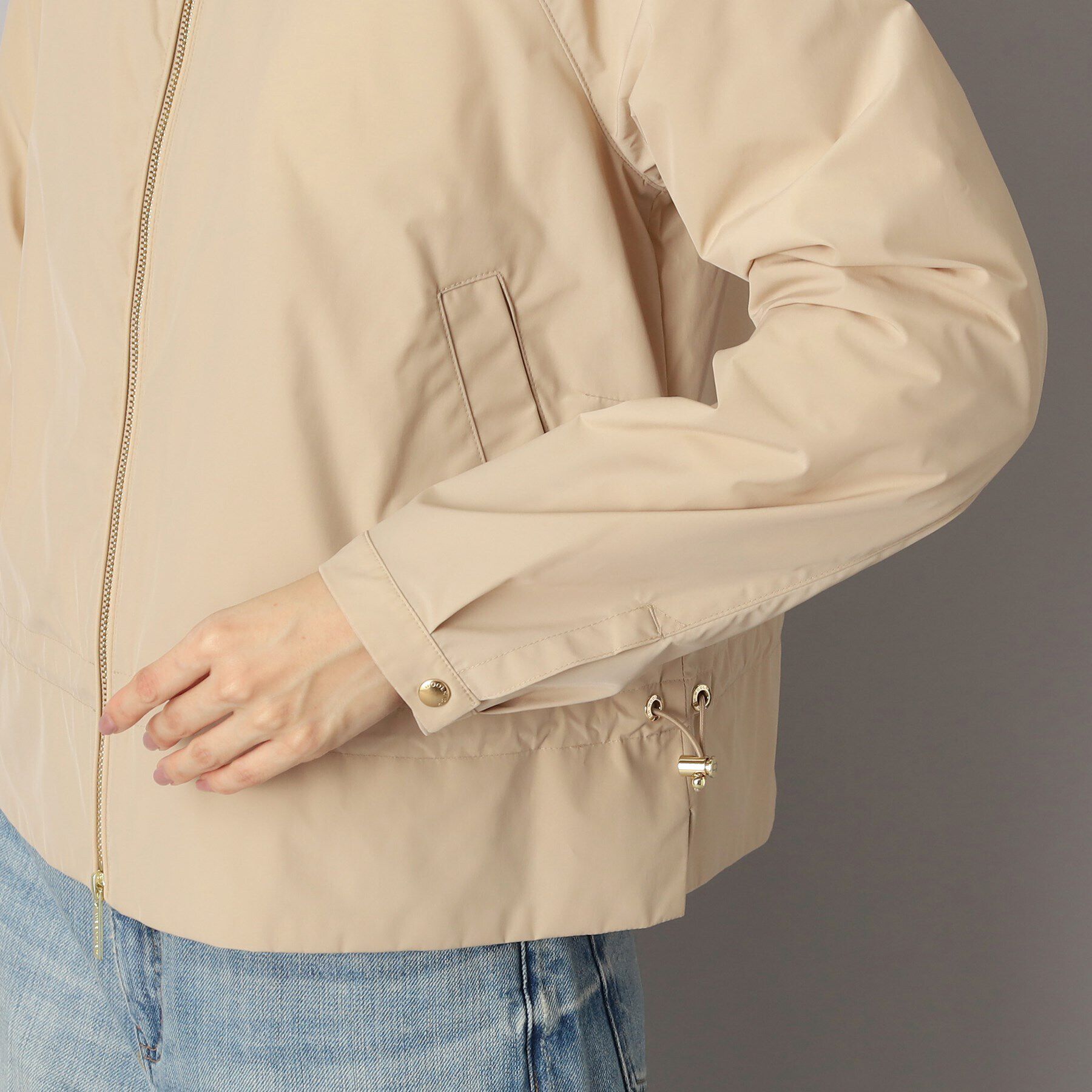 DRESSTERIOR「WOOLRICH（ウールリッチ）CITY BOMBER ノーカラージャケット」|ブルゾン・スタジャン|