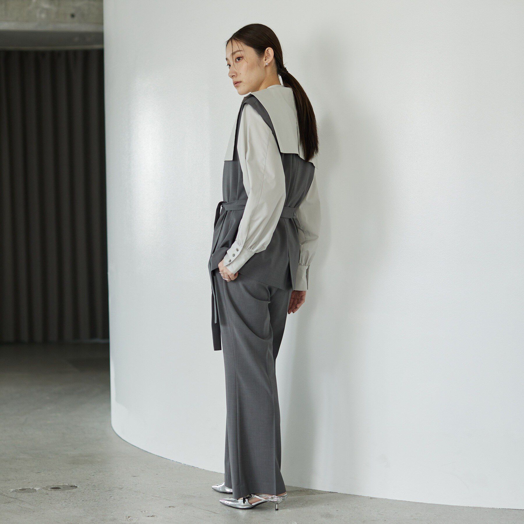 GALLEST「Comfy SET UP｜ストレートフレアパンツ【セットアップ対応／通勤／カセット服】」|その他|