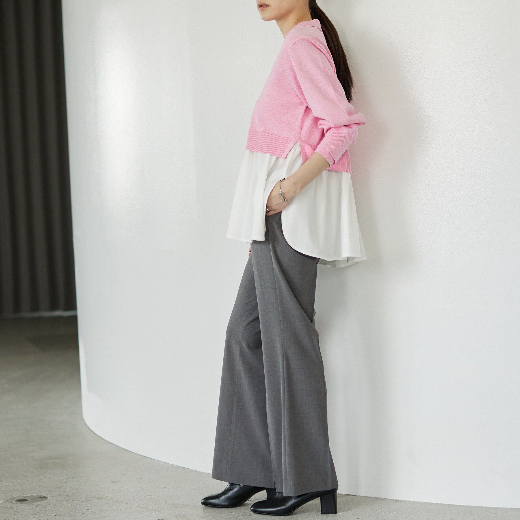 GALLEST「Comfy SET UP｜ストレートフレアパンツ【セットアップ対応／通勤／カセット服】」|その他|