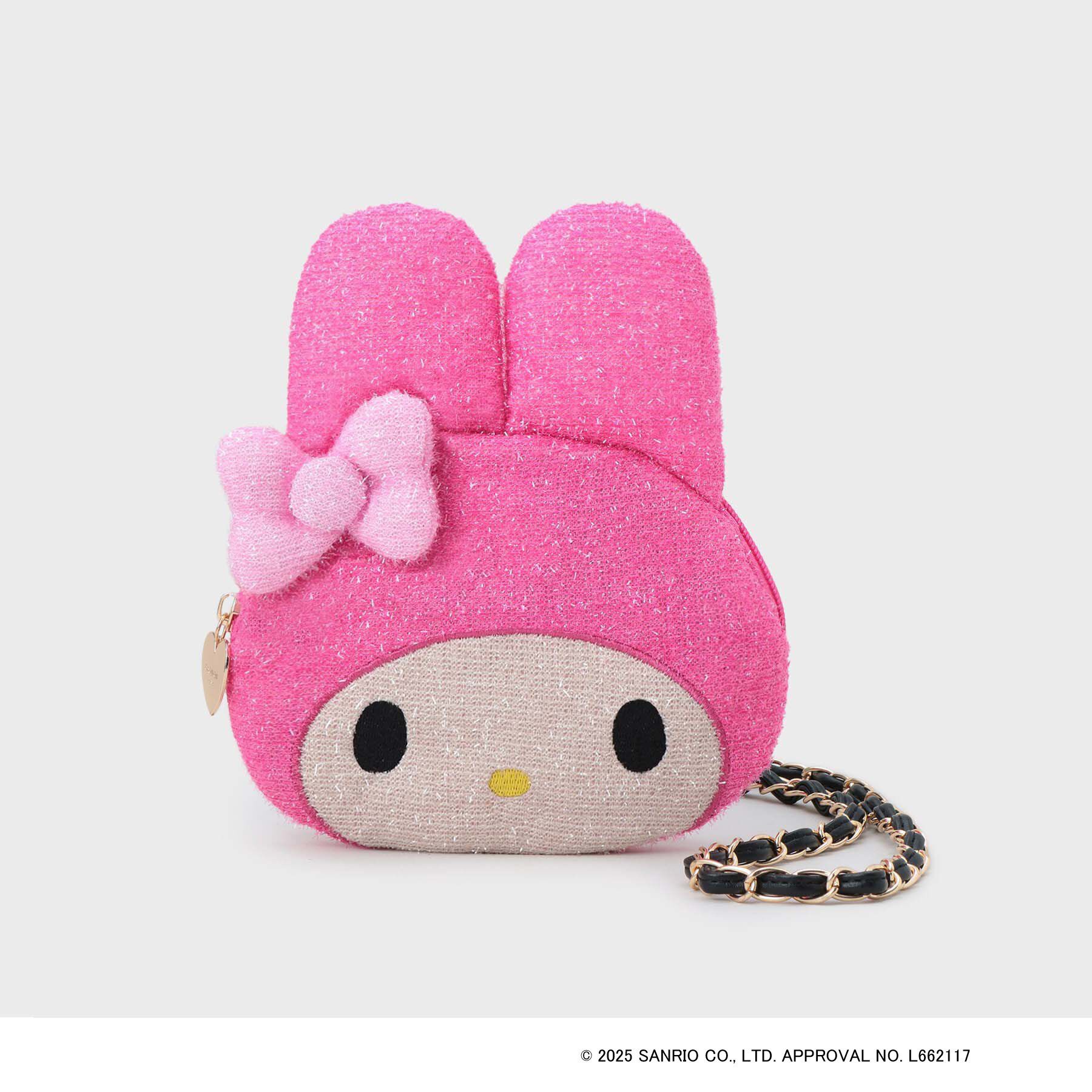 OPAQUE.CLIP「【マイメロディ】フェイス型2WAYキラキラミニショルダー」|ショルダー・メッセンジャー|ピンク(073)