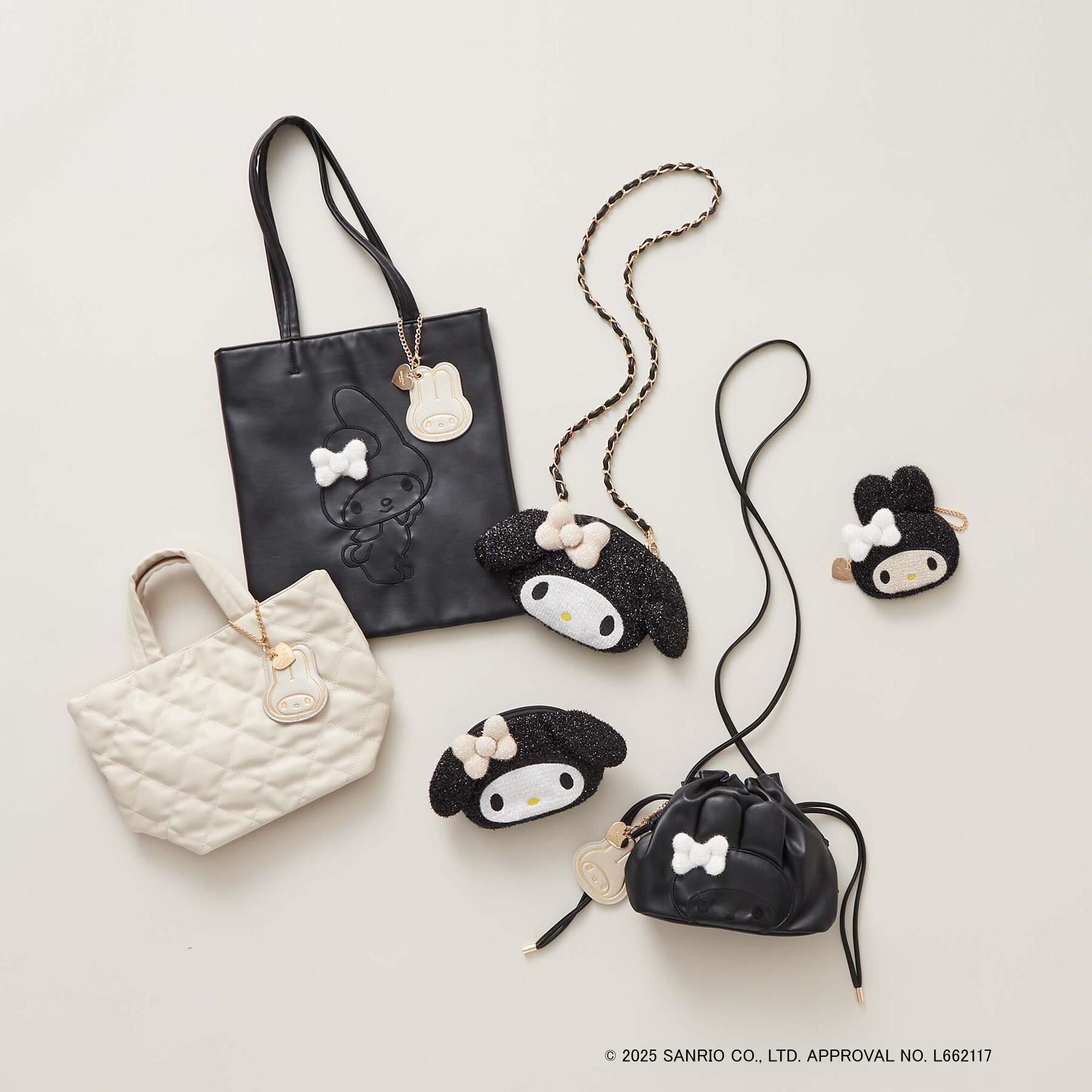 OPAQUE.CLIP「【マイメロディ】たれ耳フェイス型2WAYキラキラミニショルダー」|ショルダー・メッセンジャー|