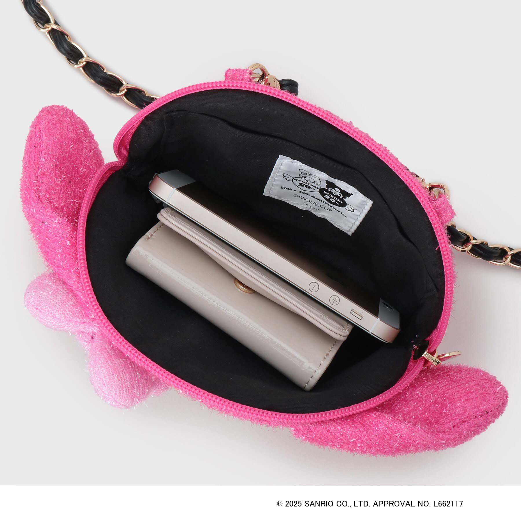 OPAQUE.CLIP「【マイメロディ】たれ耳フェイス型2WAYキラキラミニショルダー」|ショルダー・メッセンジャー|
