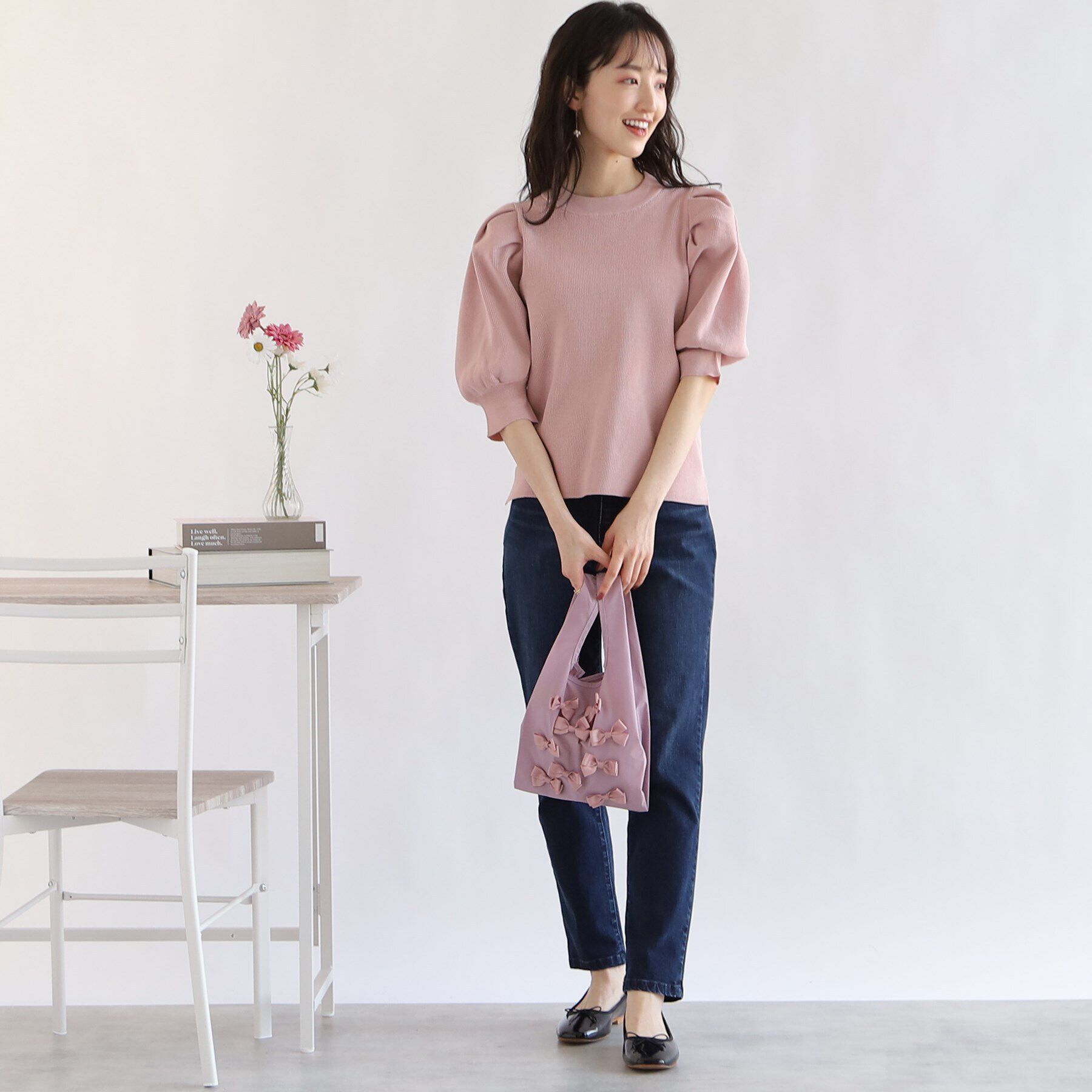 Couture broach「メニーリボン エコバッグ(小)」|エコバッグ|