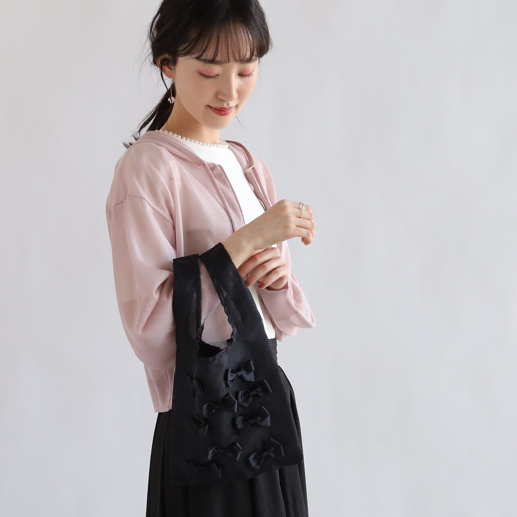 Couture broach「メニーリボン エコバッグ(小)」|エコバッグ|