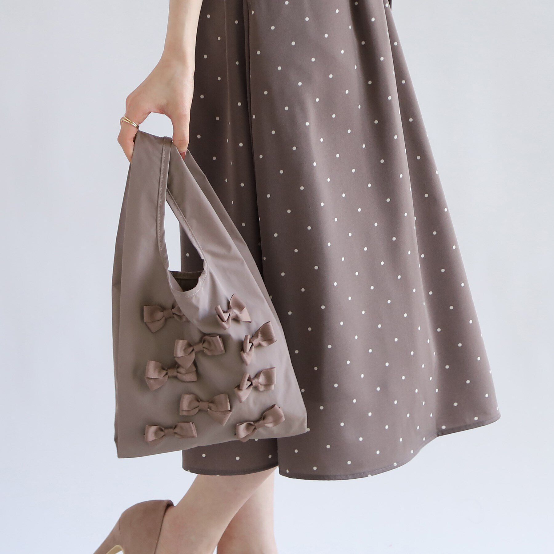 Couture broach「メニーリボン エコバッグ(小)」|エコバッグ|