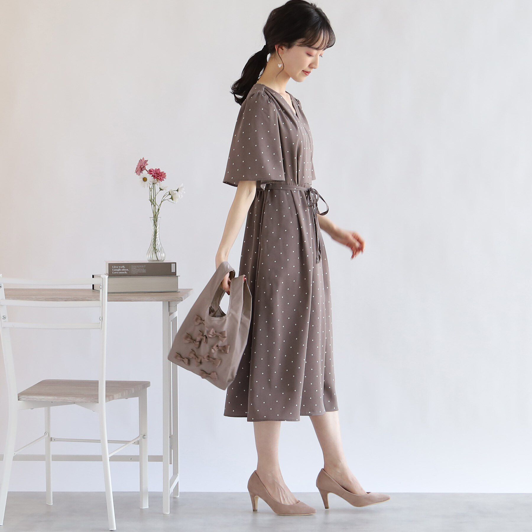 Couture broach「メニーリボン エコバッグ(小)」|エコバッグ|