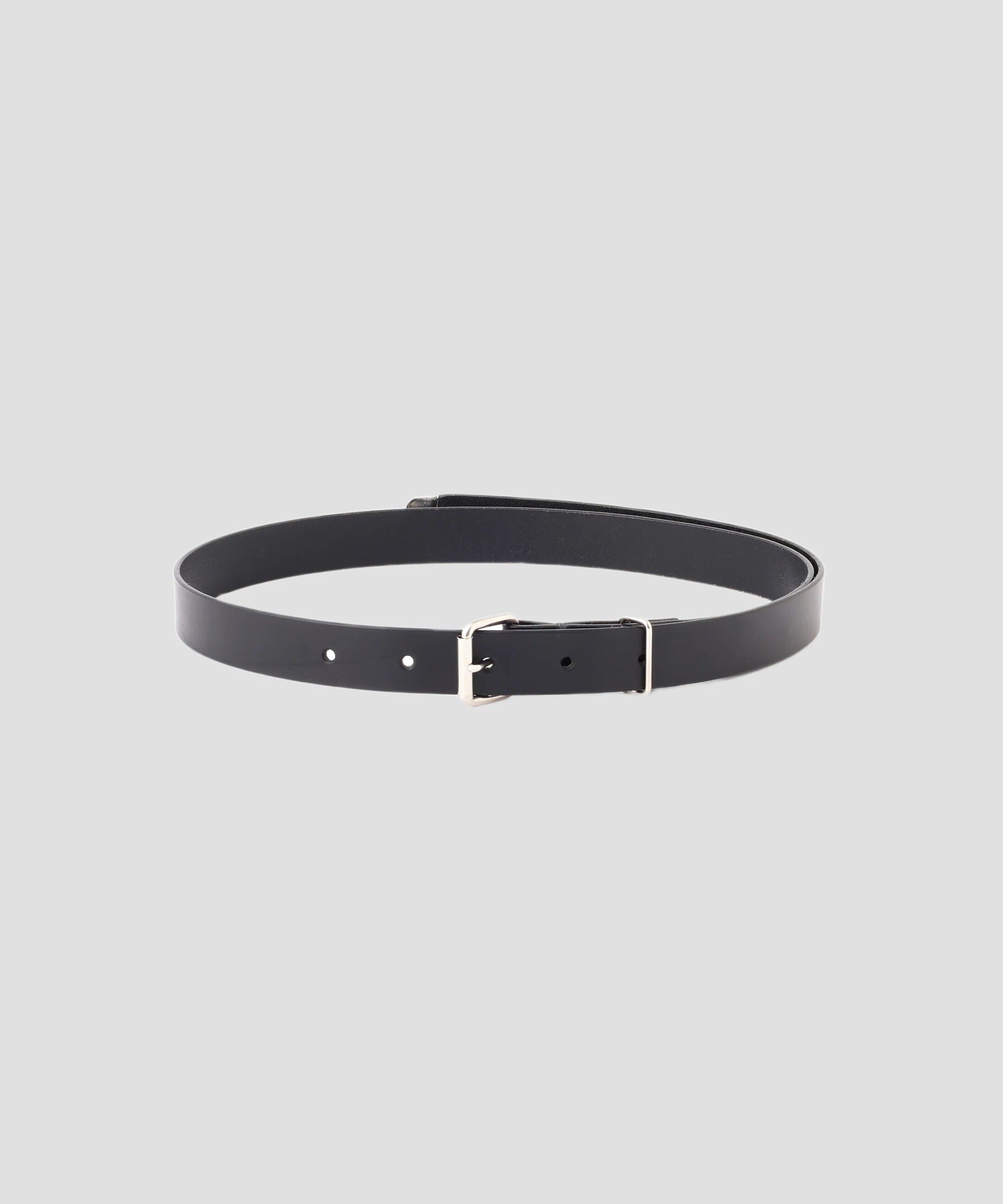 MHL.「ROLLER BUCKLE  LEATHER BELT」|ベルト|BLACK