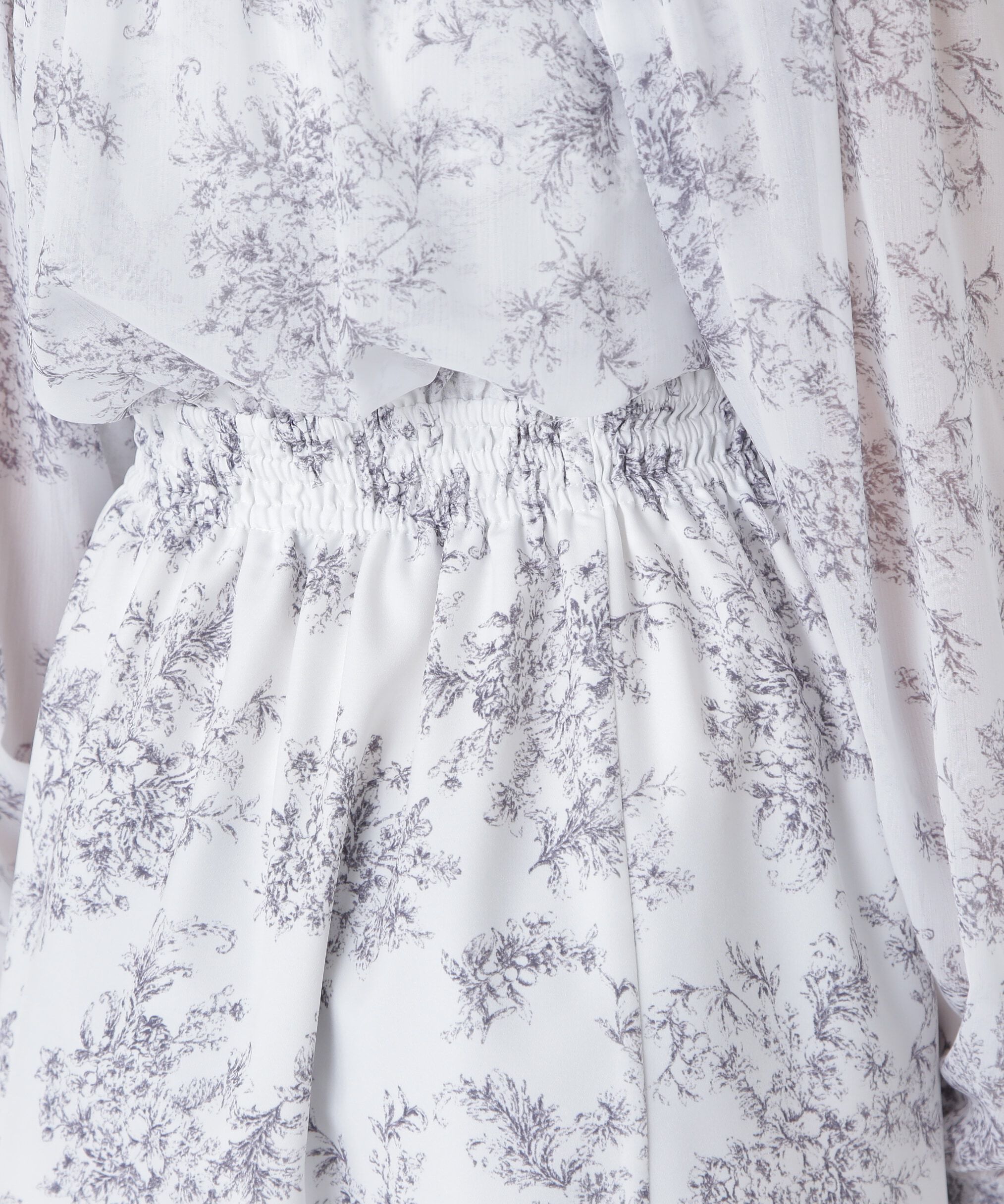  「シアープリントカシュクールワンピース」|ワンピース|