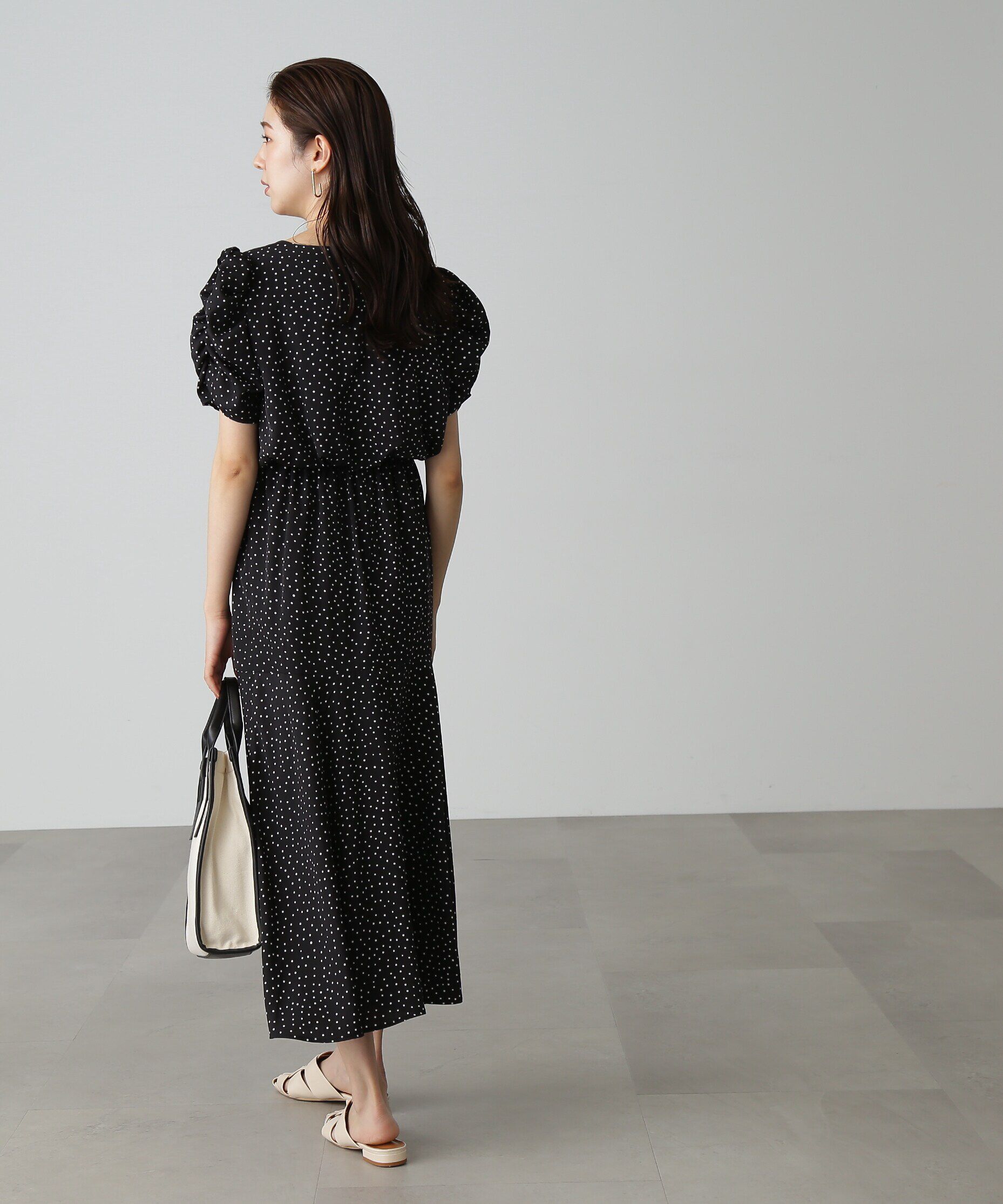  「ボリュームスリーブマーメイドワンピ―ス」|ワンピース|