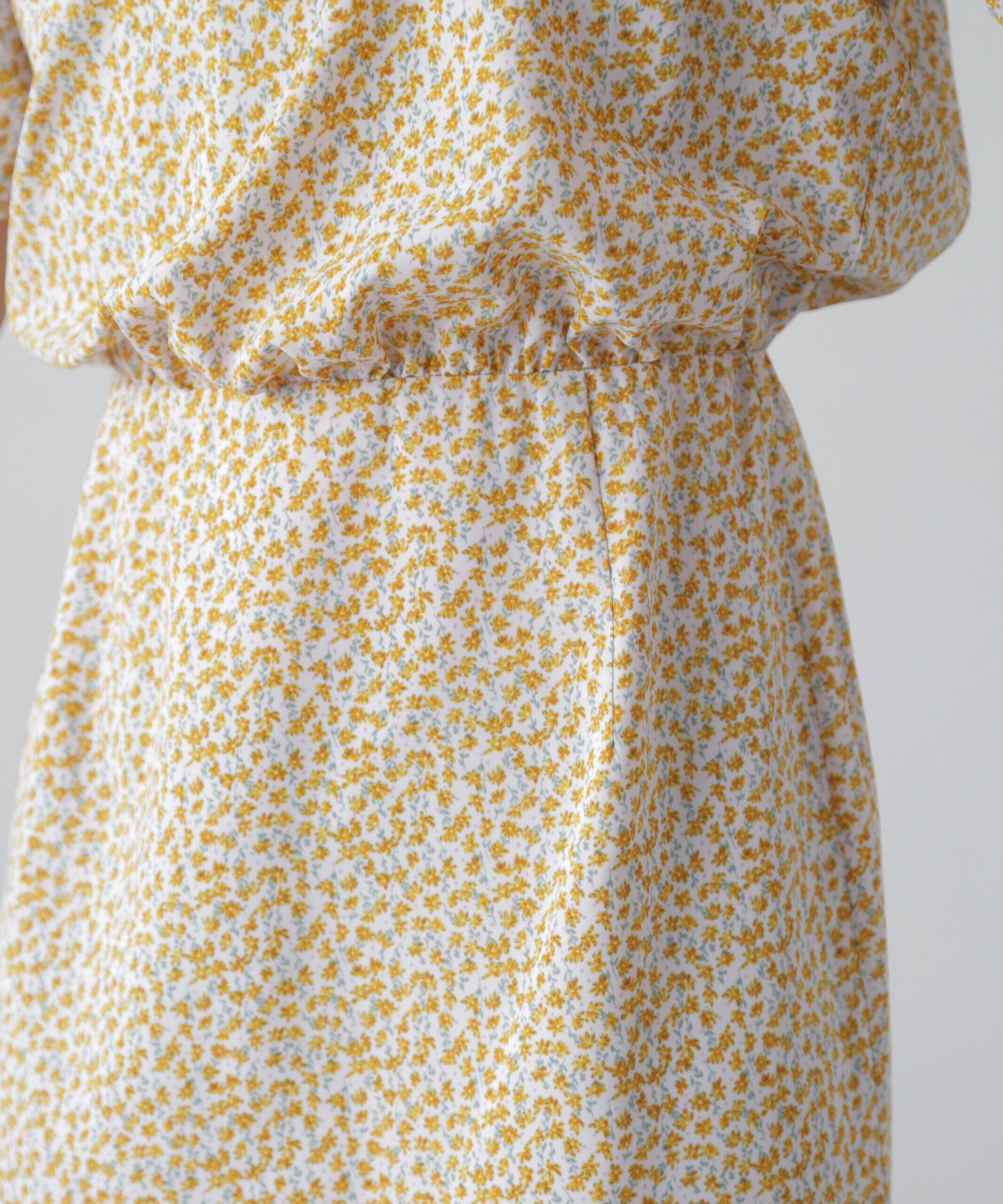  「ボリュームスリーブマーメイドワンピ―ス」|ワンピース|