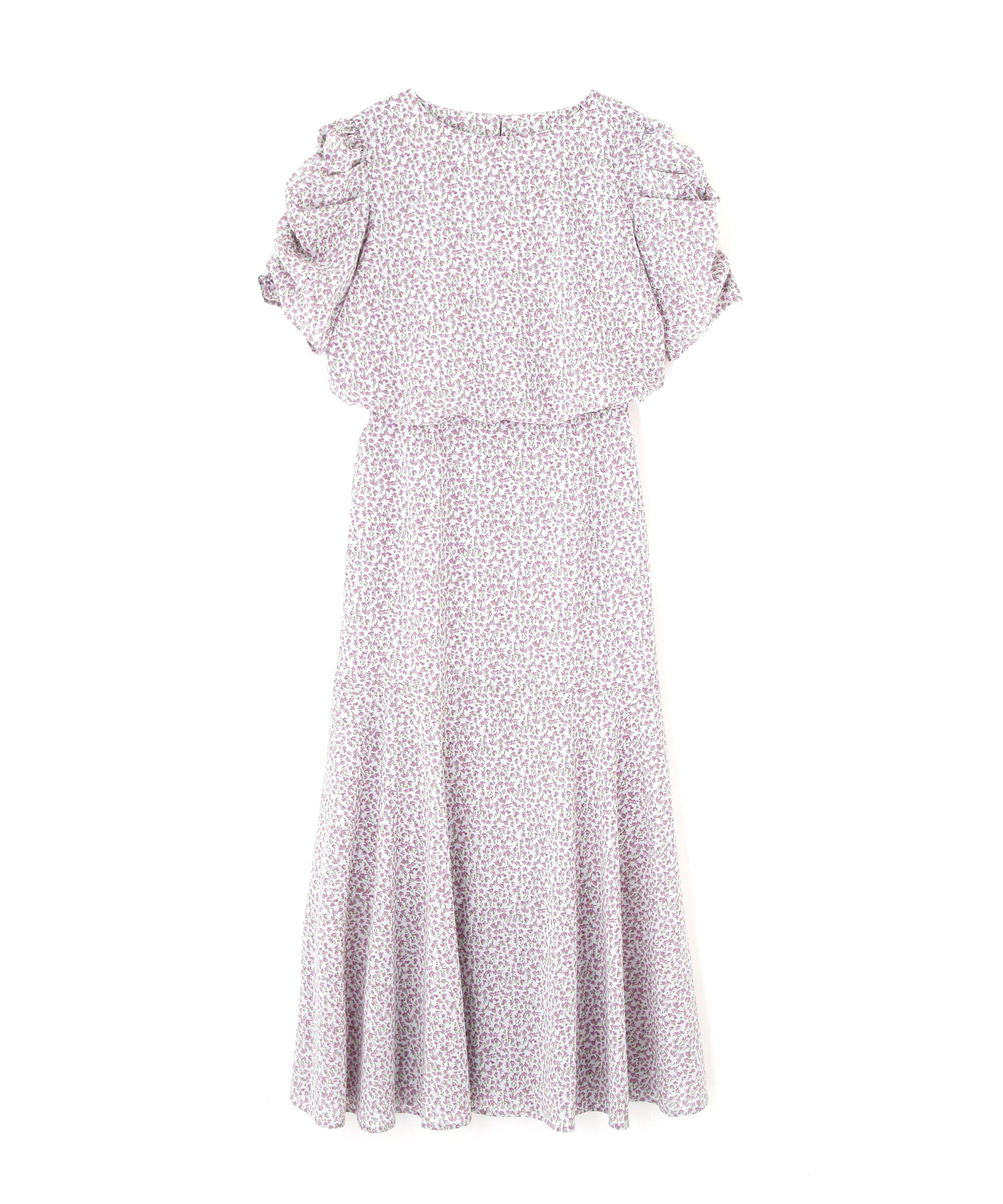  「ボリュームスリーブマーメイドワンピ―ス」|ワンピース|