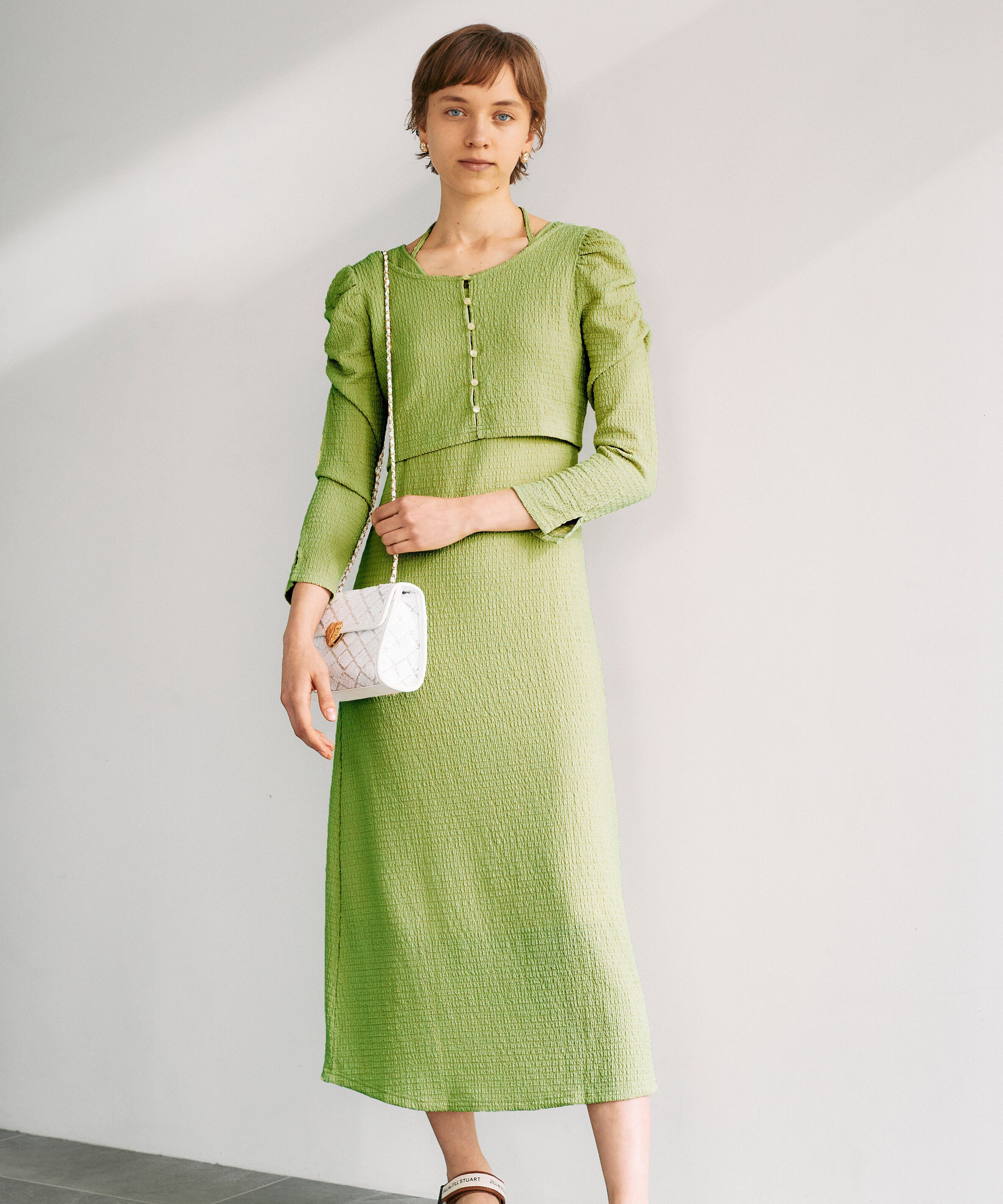  「ｸｼｭｸｼｭｽﾄﾚｯﾁｶｰﾃﾞ&ﾜﾝﾋﾟｰｽｾｯﾄ WEB限定ｶﾗｰ:ｵﾚ 」|ワンピース|