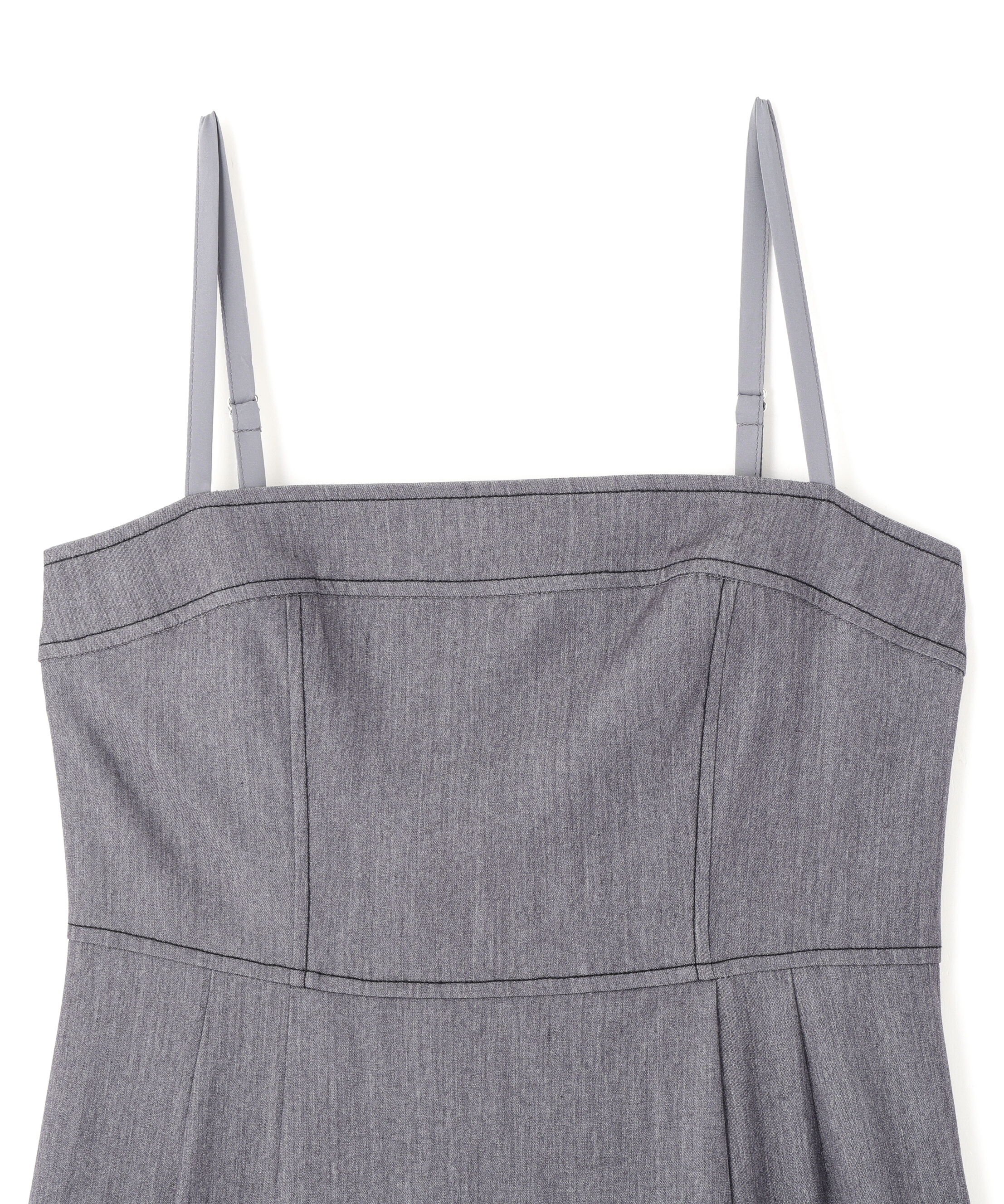  「デニムライクバリエーションキャミワンピース」|ワンピース|