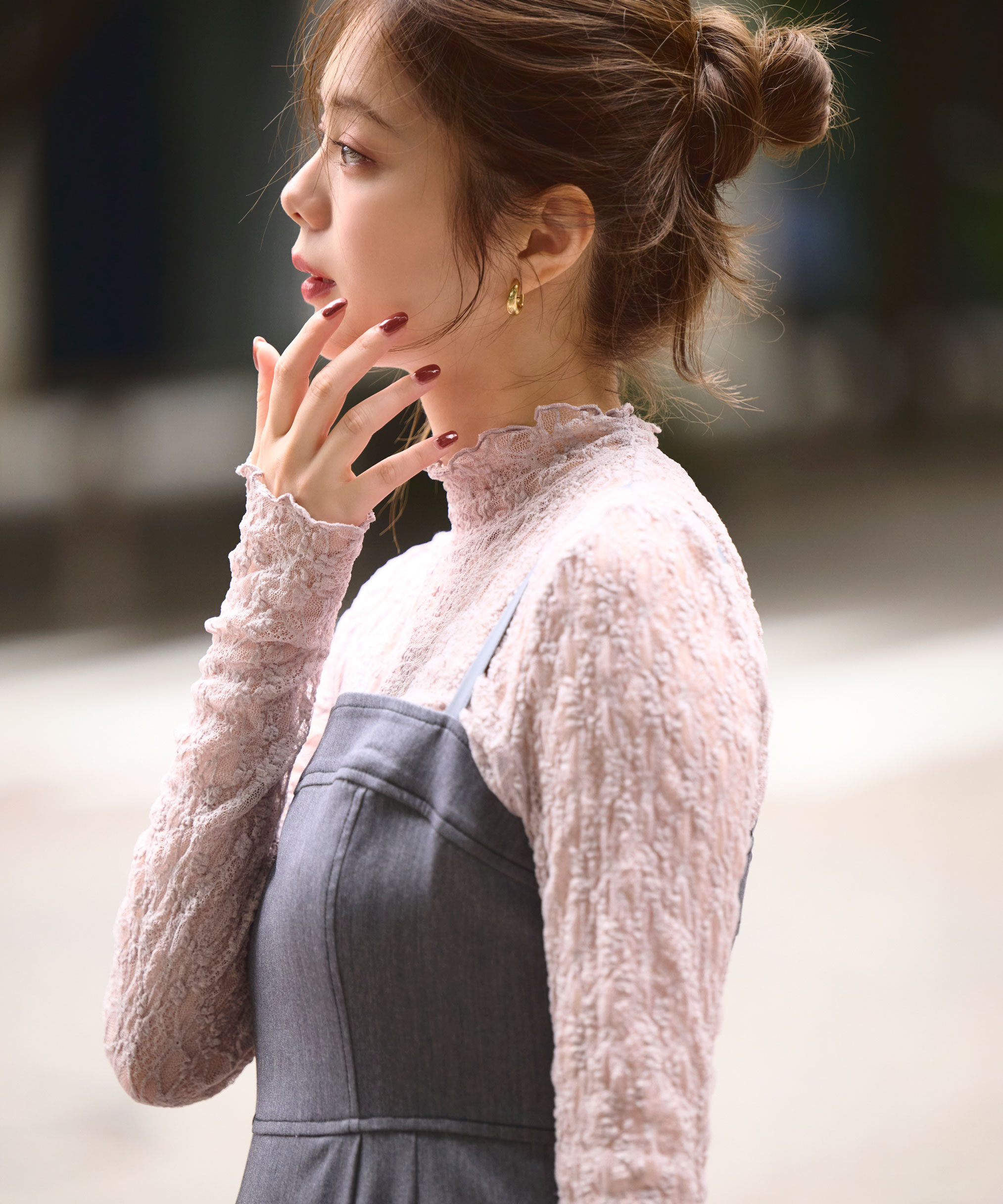  「デニムライクバリエーションキャミワンピース」|ワンピース|