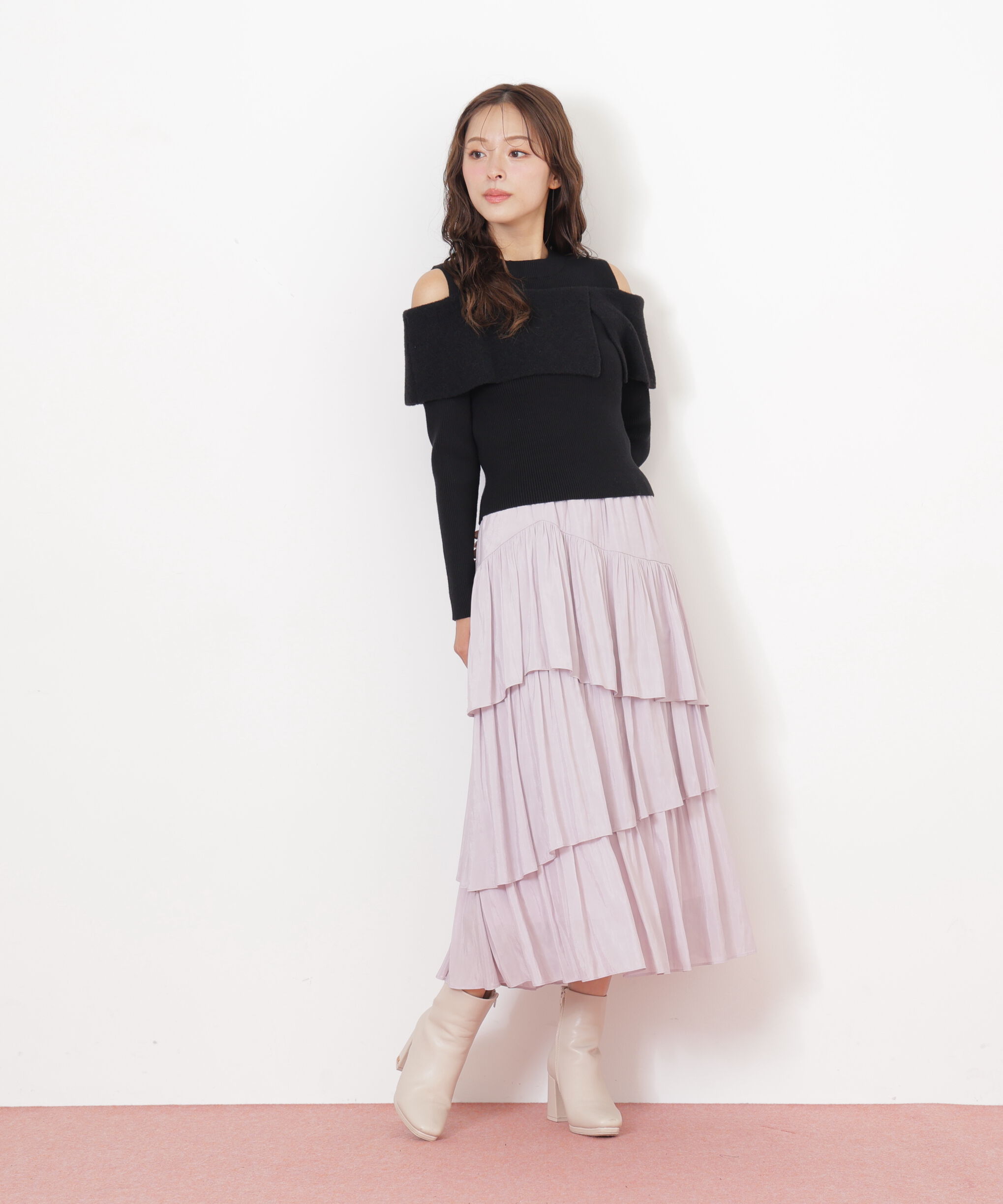  「ランダムティアードスカート」|スカート|