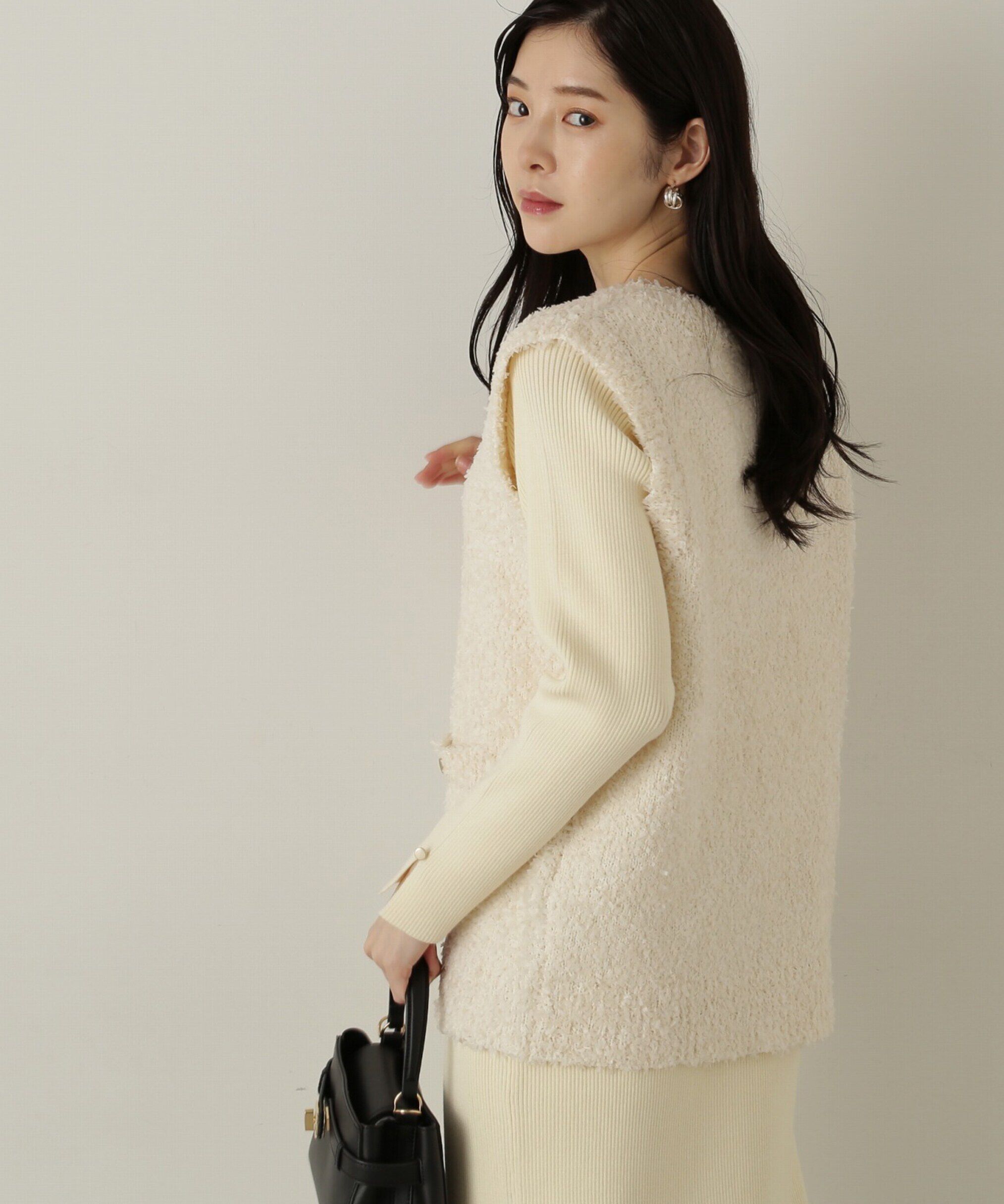 PROPORTION BODY DRESSING「テープヤーンベストニット　24AWセットアップ」|ワンピース|