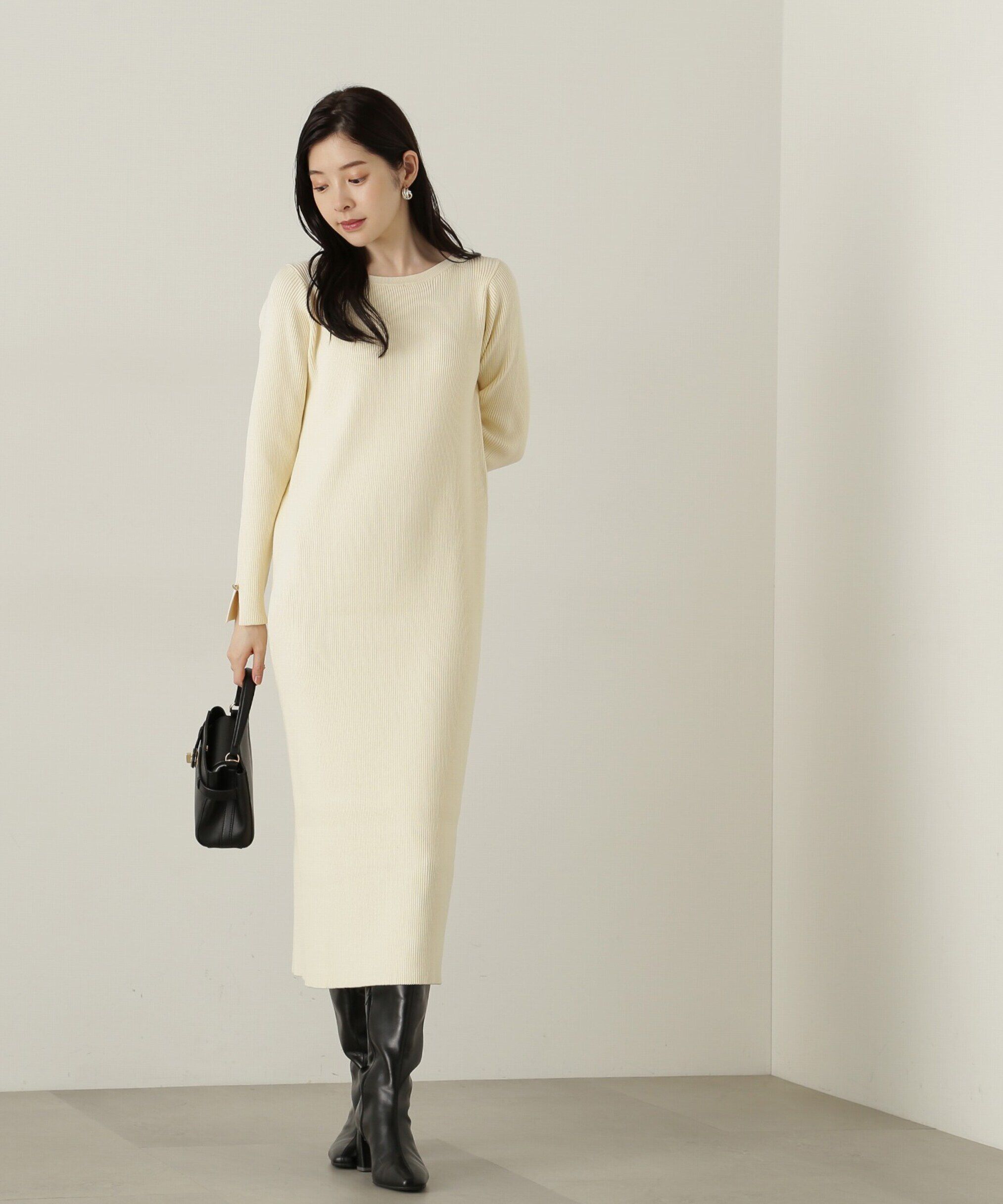 PROPORTION BODY DRESSING「テープヤーンベストニット　24AWセットアップ」|ワンピース|