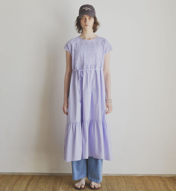 Doux archives「カットワークレースティアードワンピース」|ワンピース|