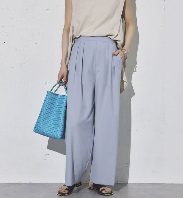 Doux archives「ＲＥＦＬＡＸ機能性素材ツータックパンツ」|チノ|BLUE GRAY