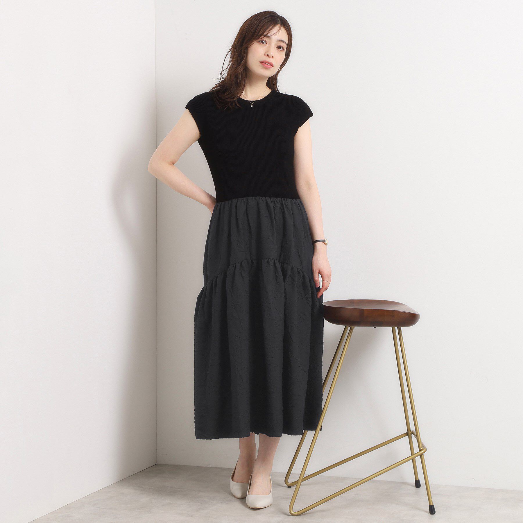 ITS&rsquo;DEMO「【手洗い可】ドッキングワンピース」|ワンピース|