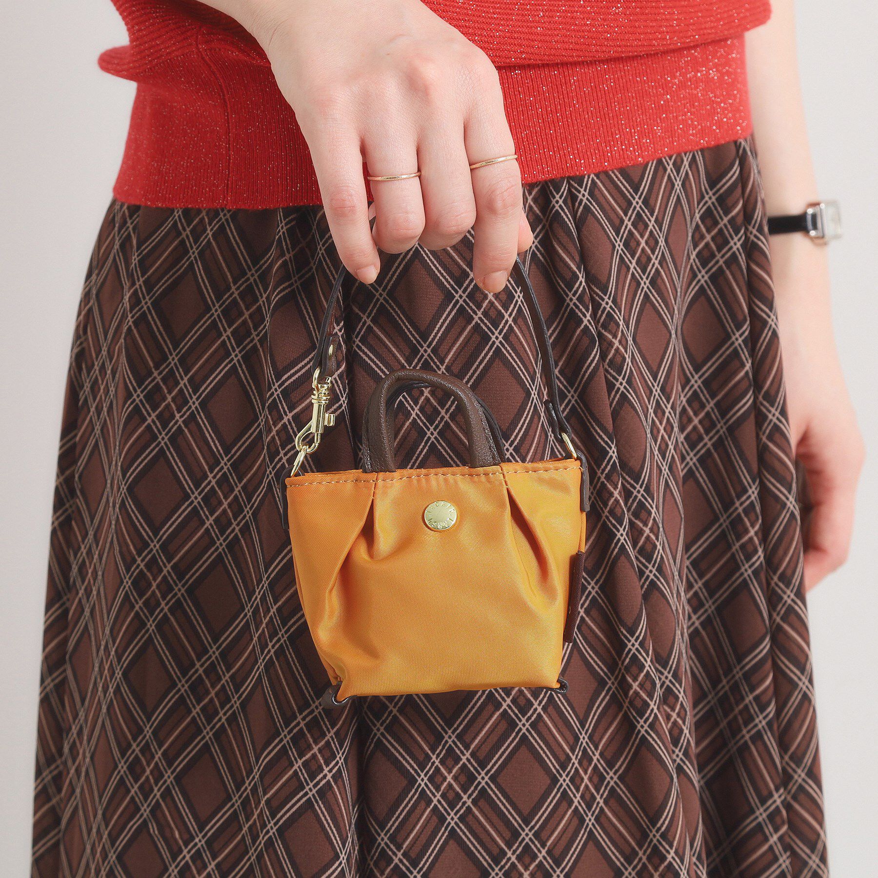 ITS&rsquo;DEMO「肩楽チャームバッグ」|その他|マスタード(033)