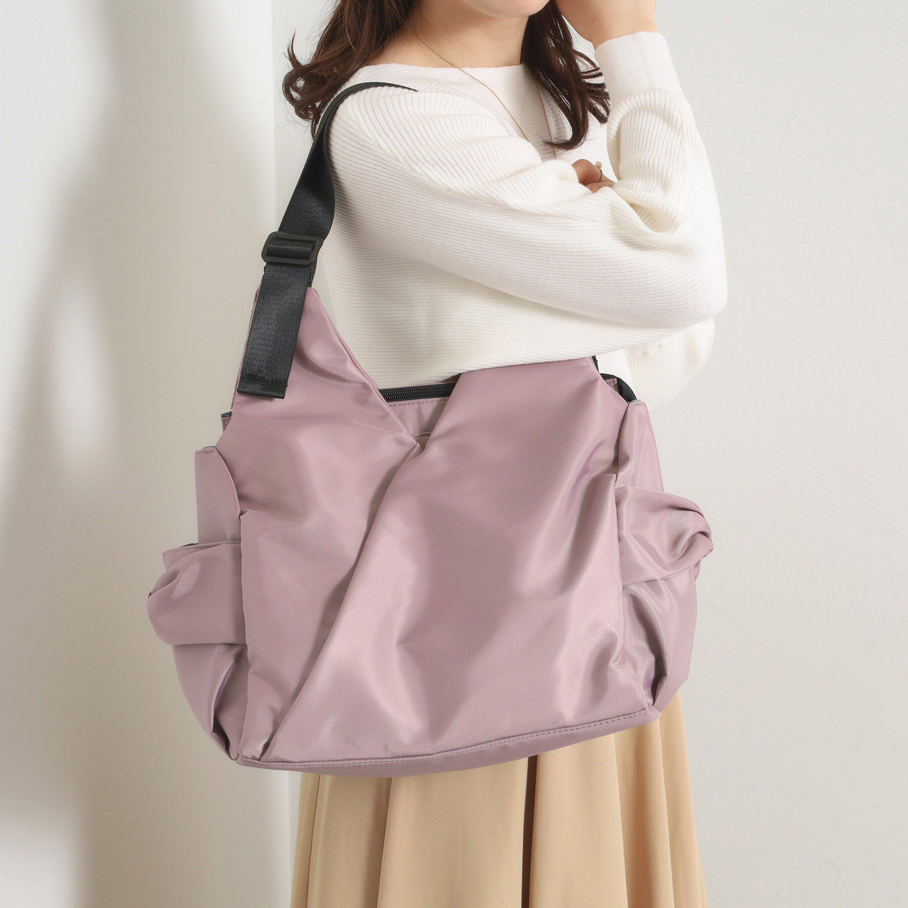 ITS&rsquo;DEMO「【撥水／11ポケット】リボンモチーフマザーズトート」|トートバッグ|ピンク(072)