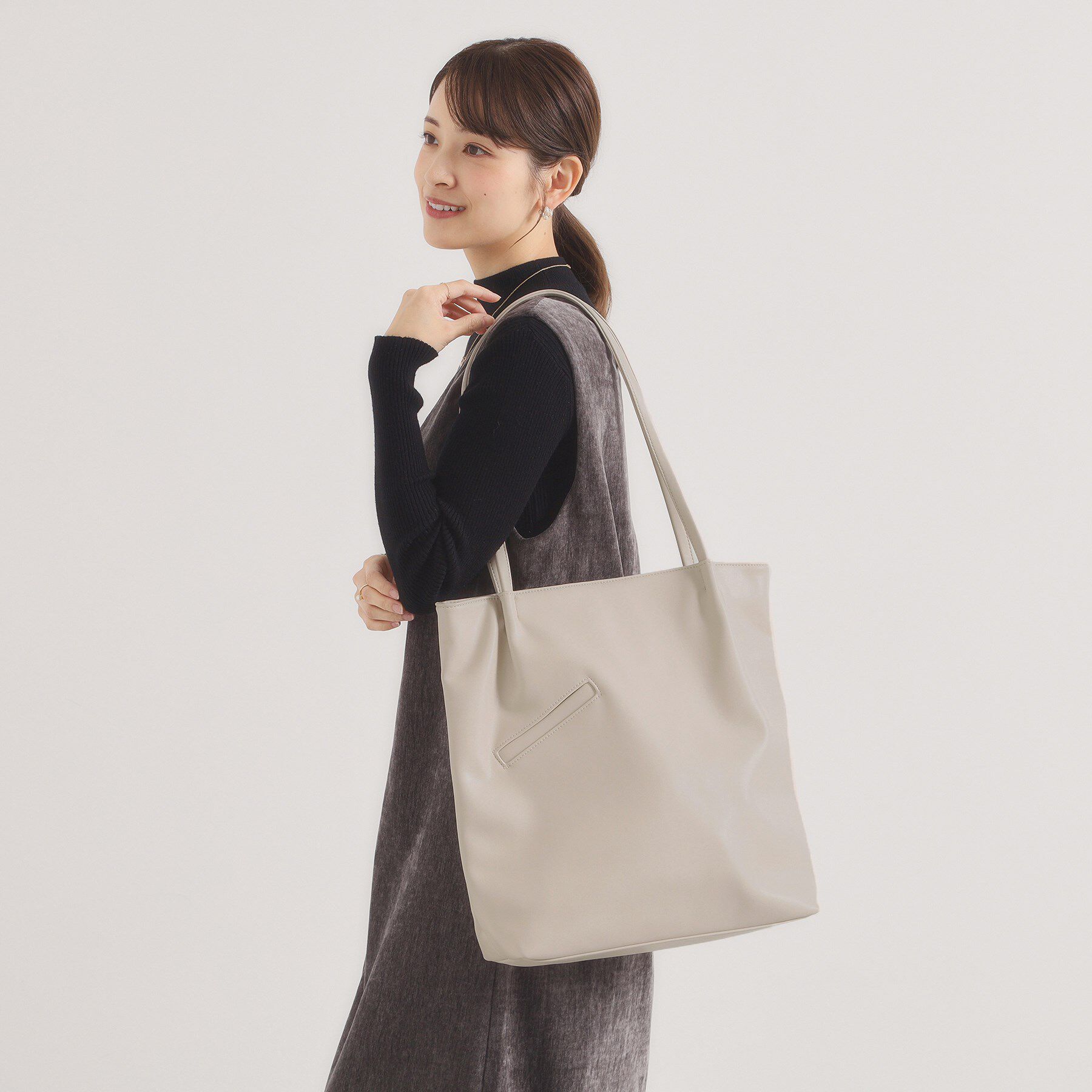 ITS&rsquo;DEMO「【A4対応】PUサブトート」|トートバッグ|