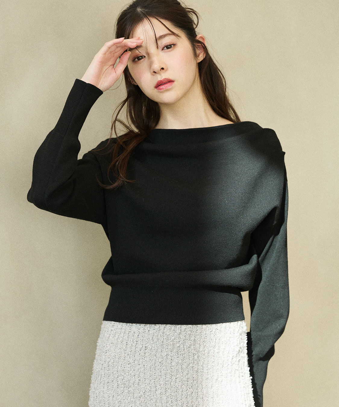 COCO DEAL「ドレープオフショルニット」|ニット・セーター|