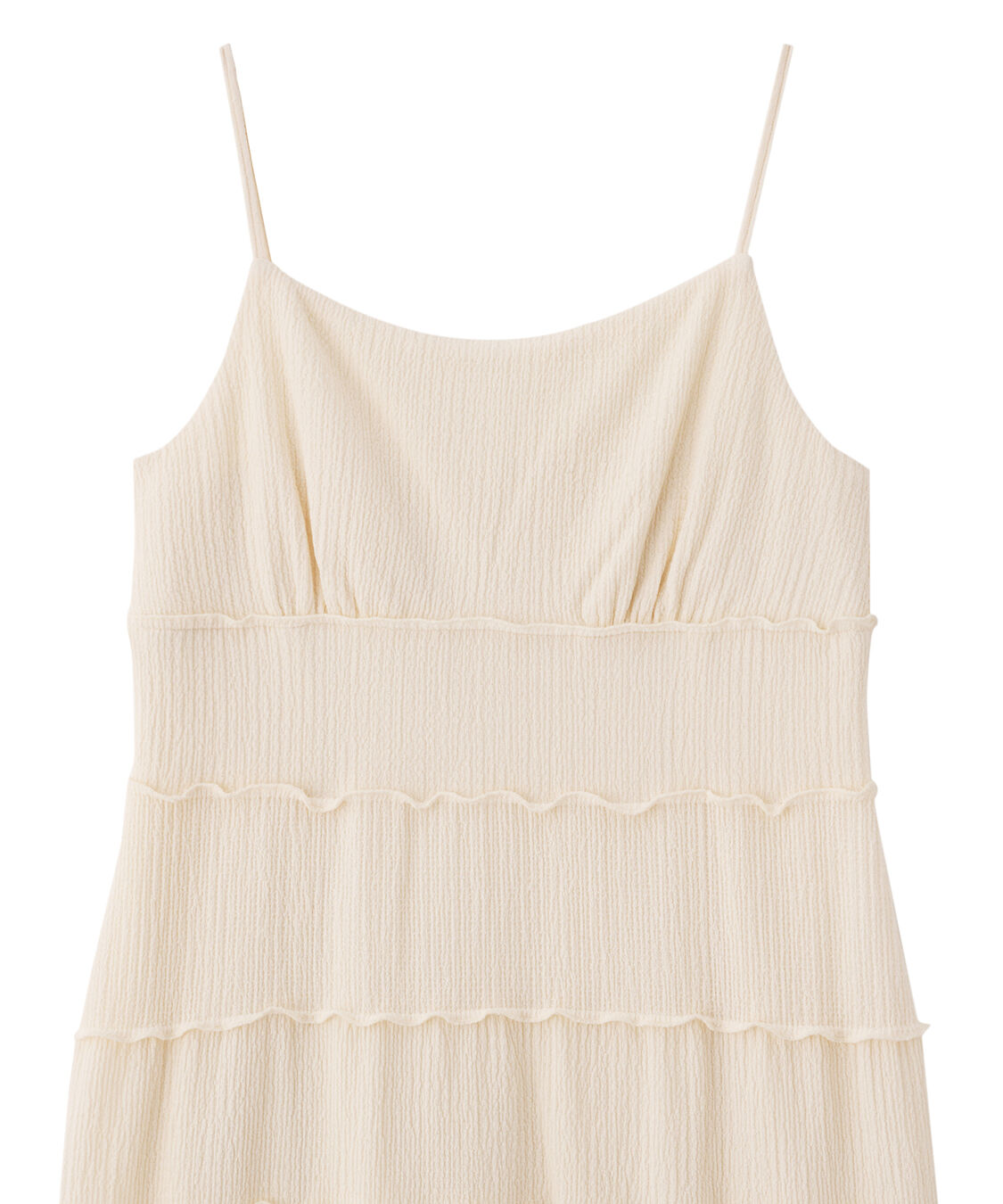 COCO DEAL「クロップドニット&times;メローティアードキャミワンピース」|ワンピース|