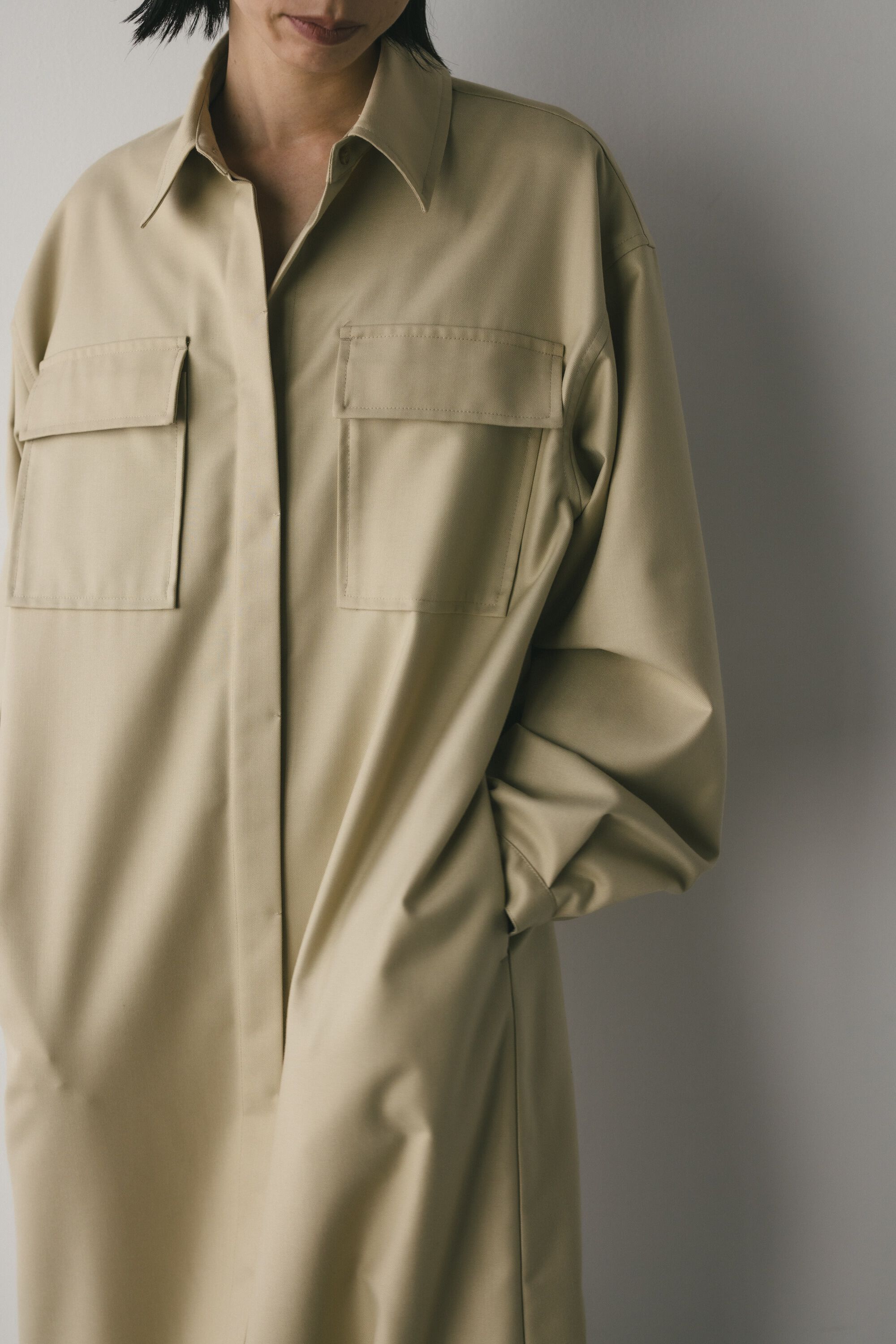 STYLEMIXER「ビッグポケットシャツワンピース」|ワンピース|