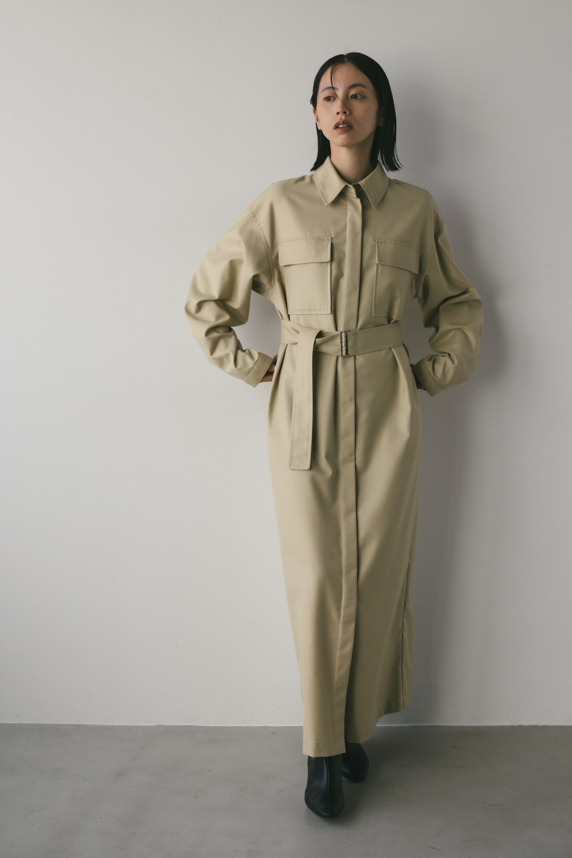 STYLEMIXER「ビッグポケットシャツワンピース」|ワンピース|