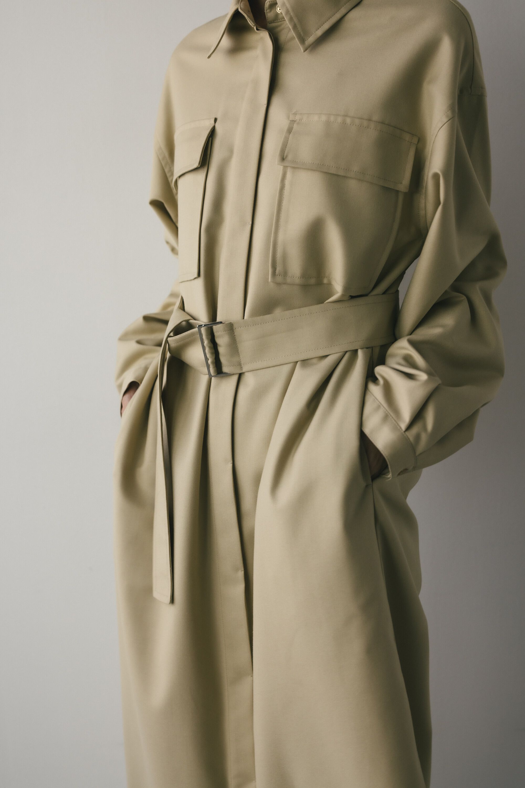 STYLEMIXER「ビッグポケットシャツワンピース」|ワンピース|