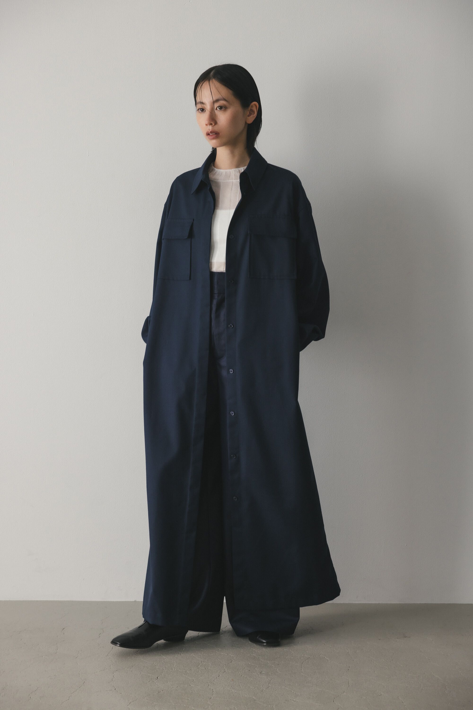 STYLEMIXER「ビッグポケットシャツワンピース」|ワンピース|