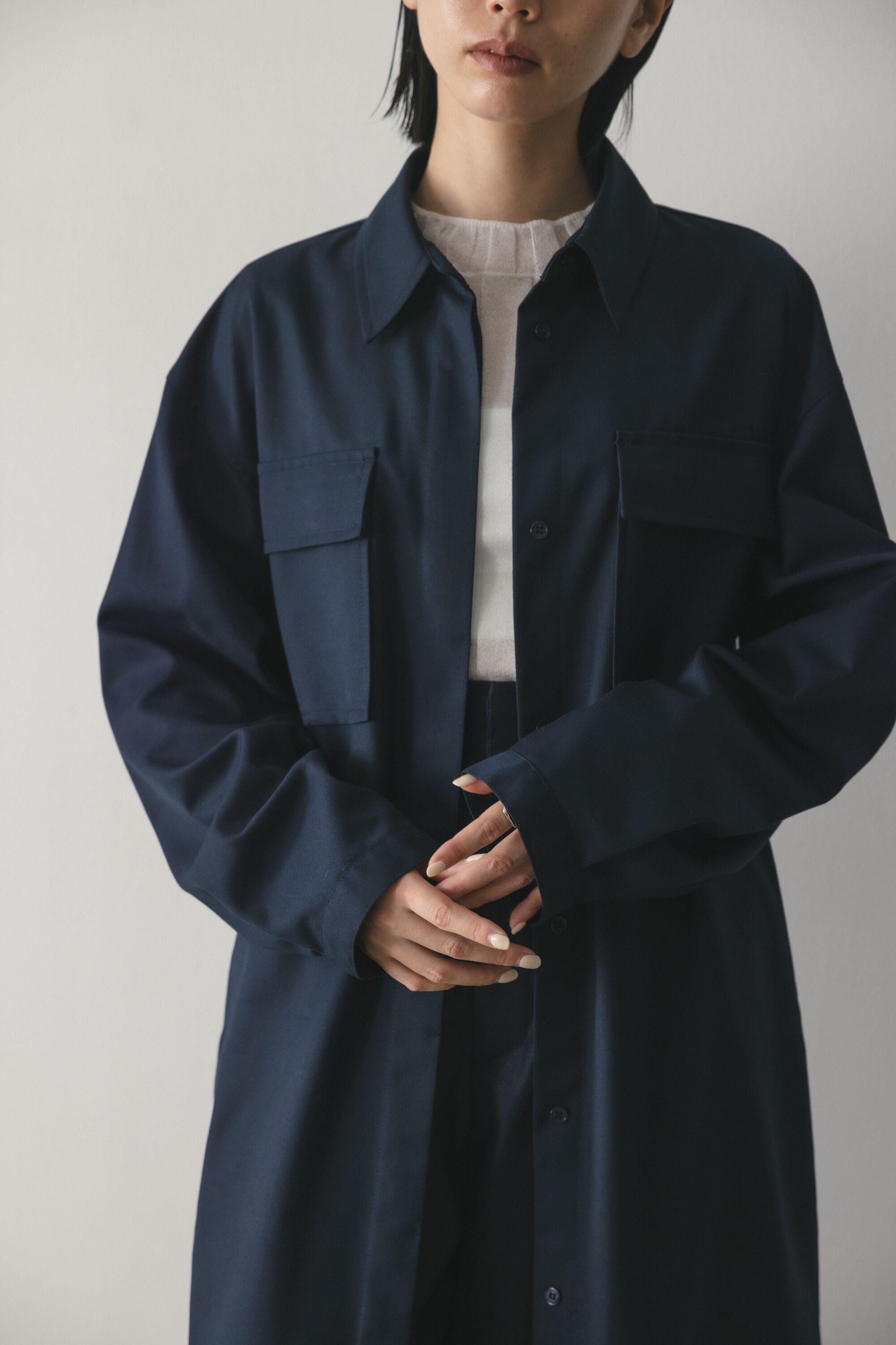 STYLEMIXER「ビッグポケットシャツワンピース」|ワンピース|