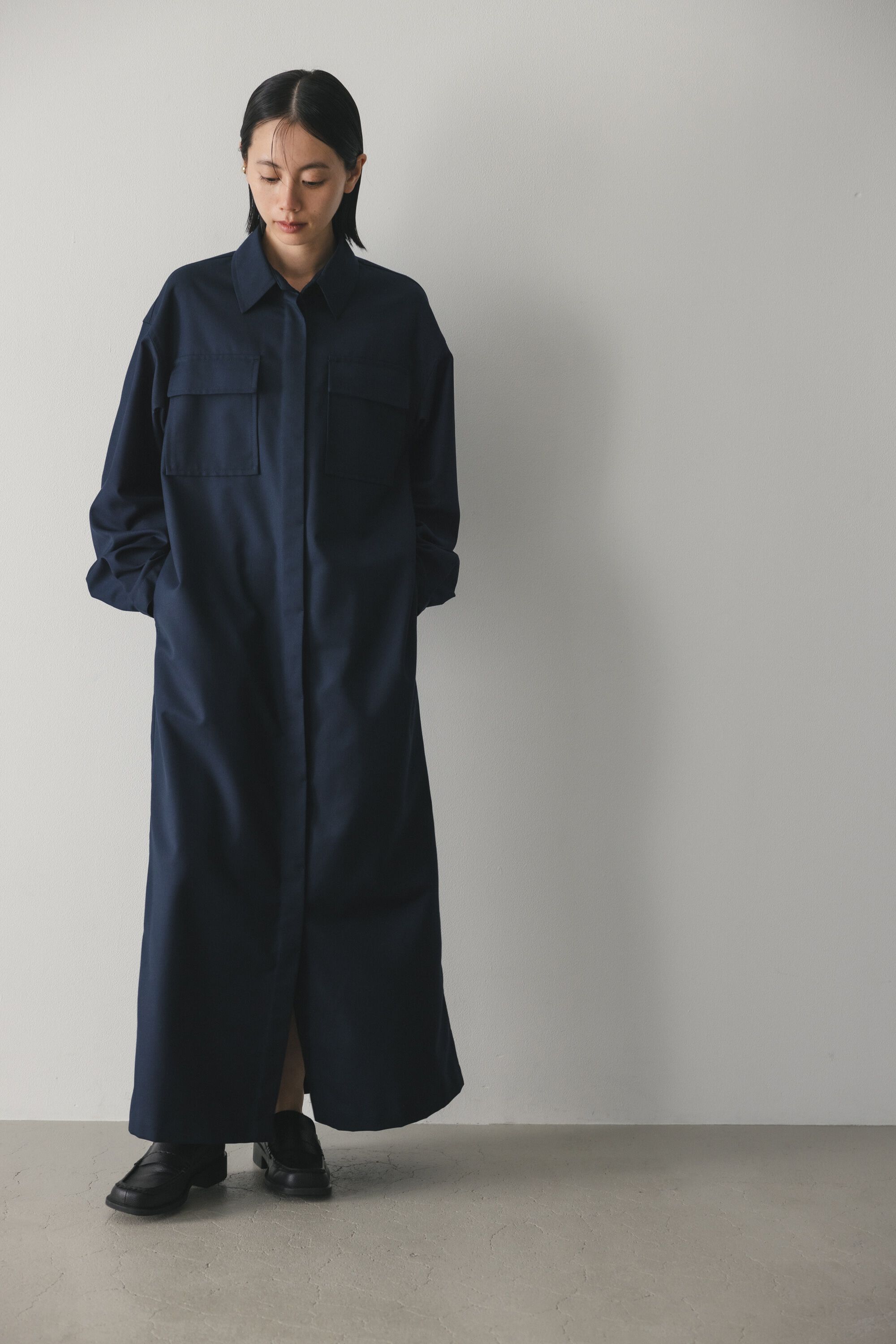 STYLEMIXER「ビッグポケットシャツワンピース」|ワンピース|