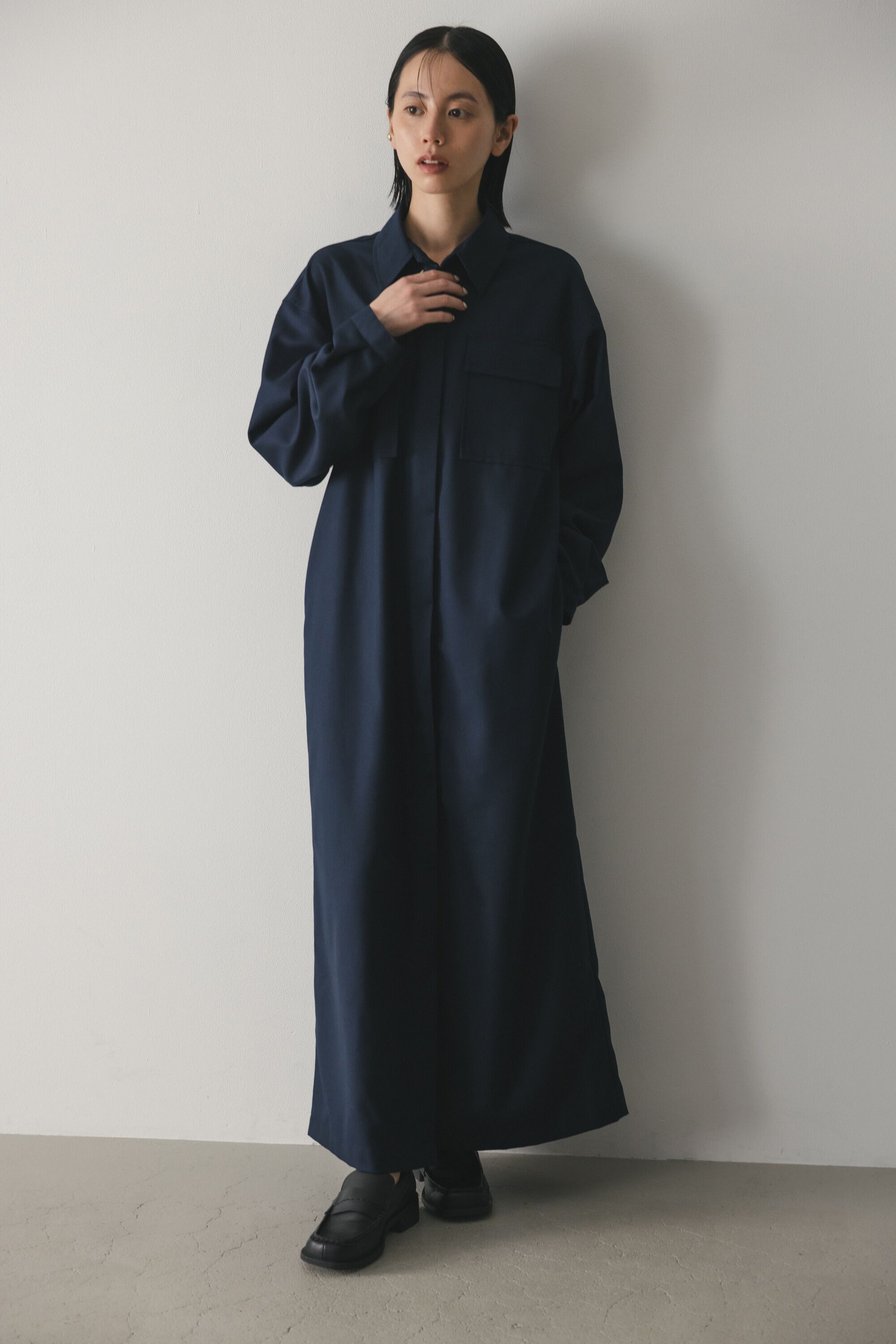 STYLEMIXER「ビッグポケットシャツワンピース」|ワンピース|