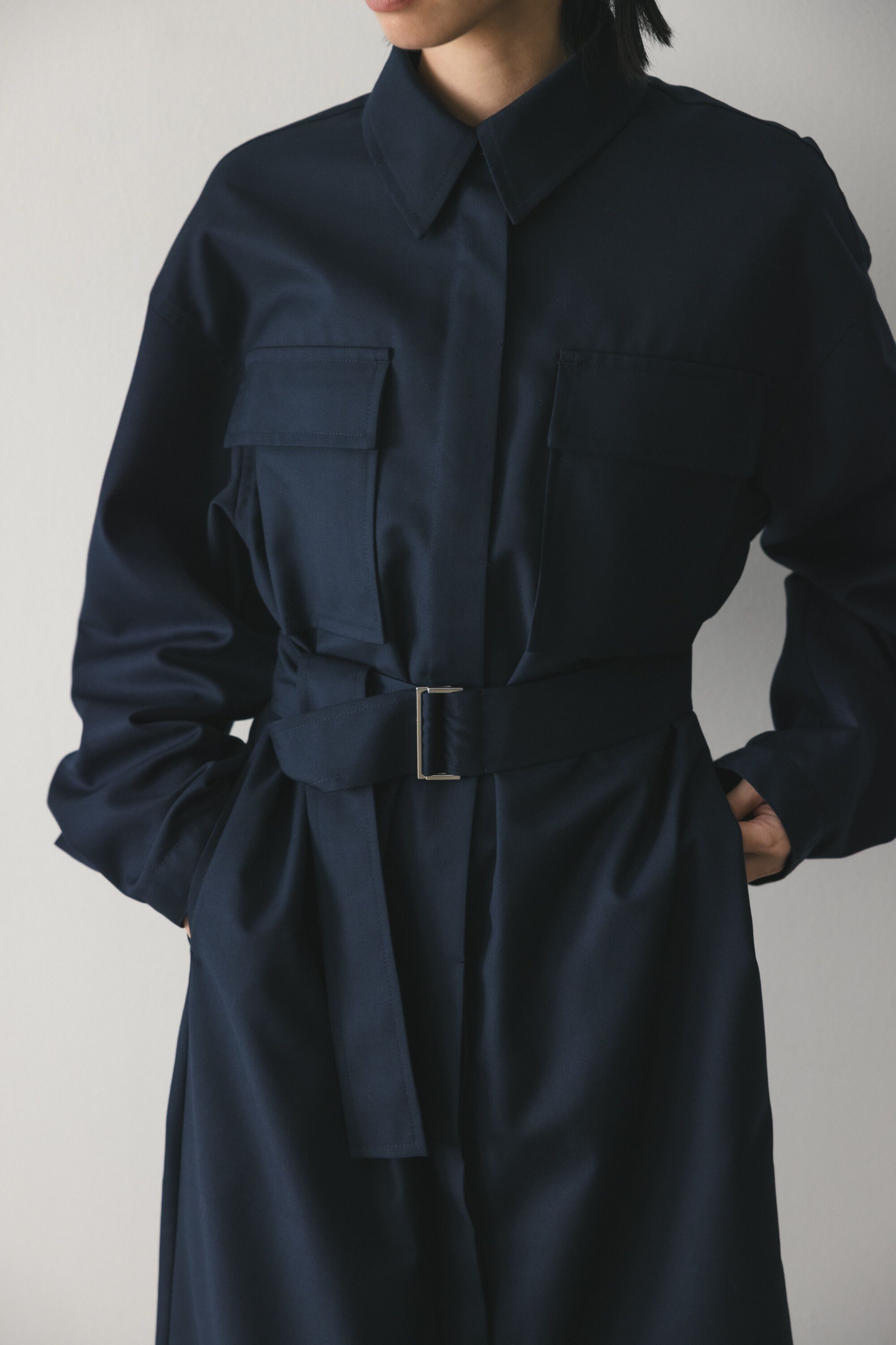 STYLEMIXER「ビッグポケットシャツワンピース」|ワンピース|